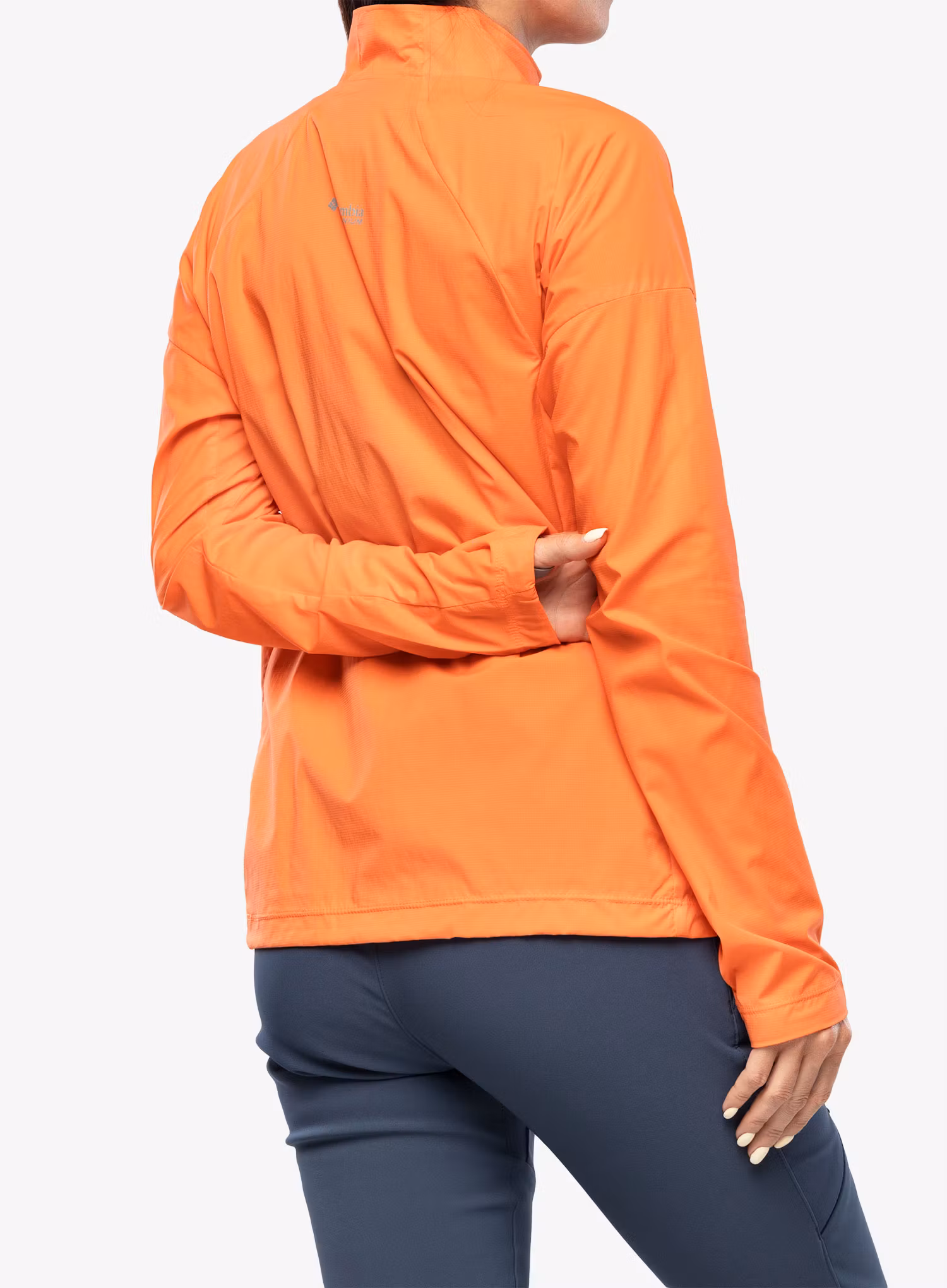 Ženska vetrovka Columbia Titan Pass Lightweight 1/2 Zip - sunset orange