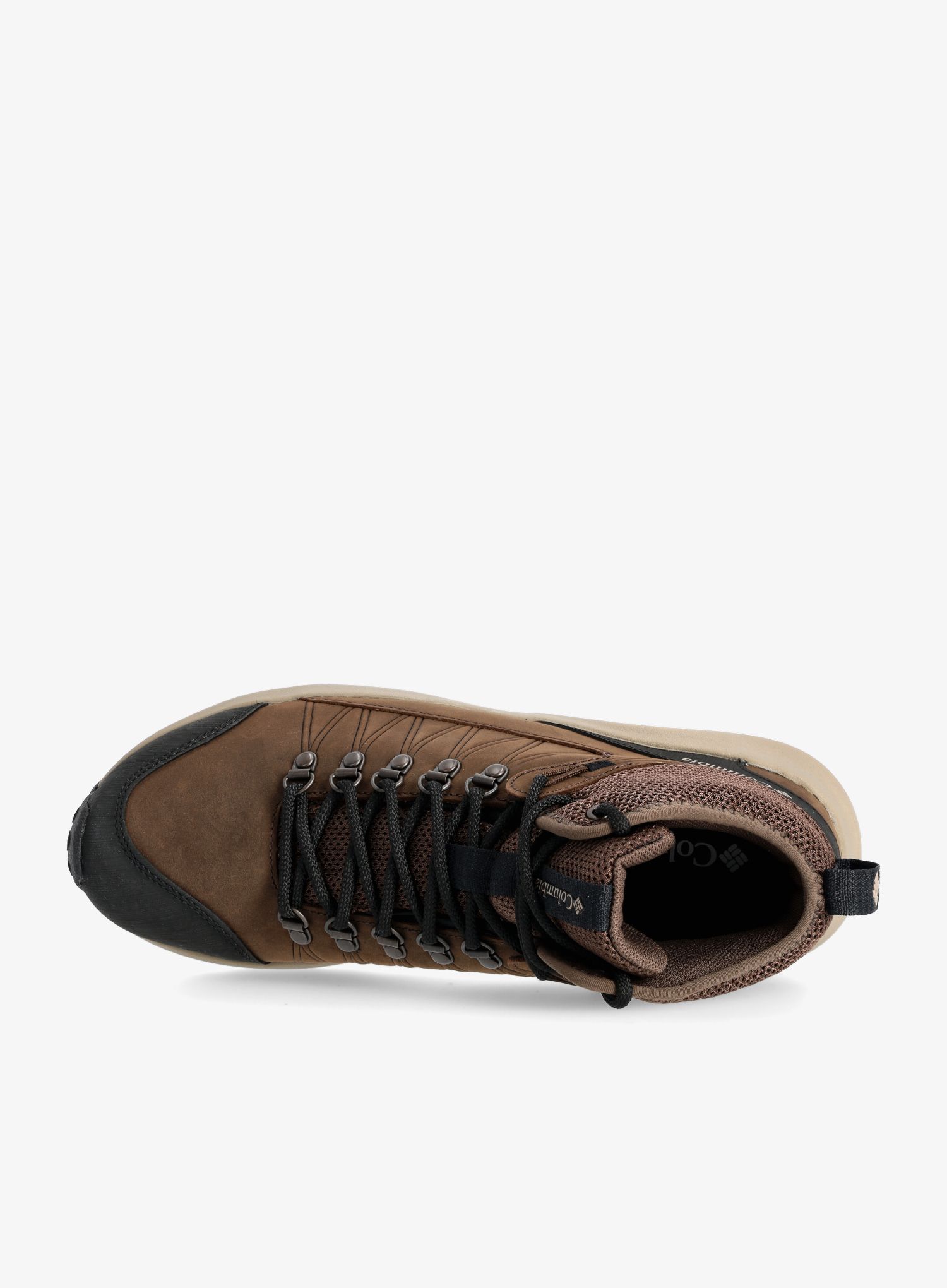 Pohodniški čevlji Columbia Trailstorm Crest Mid Waterproof - cordovan/black