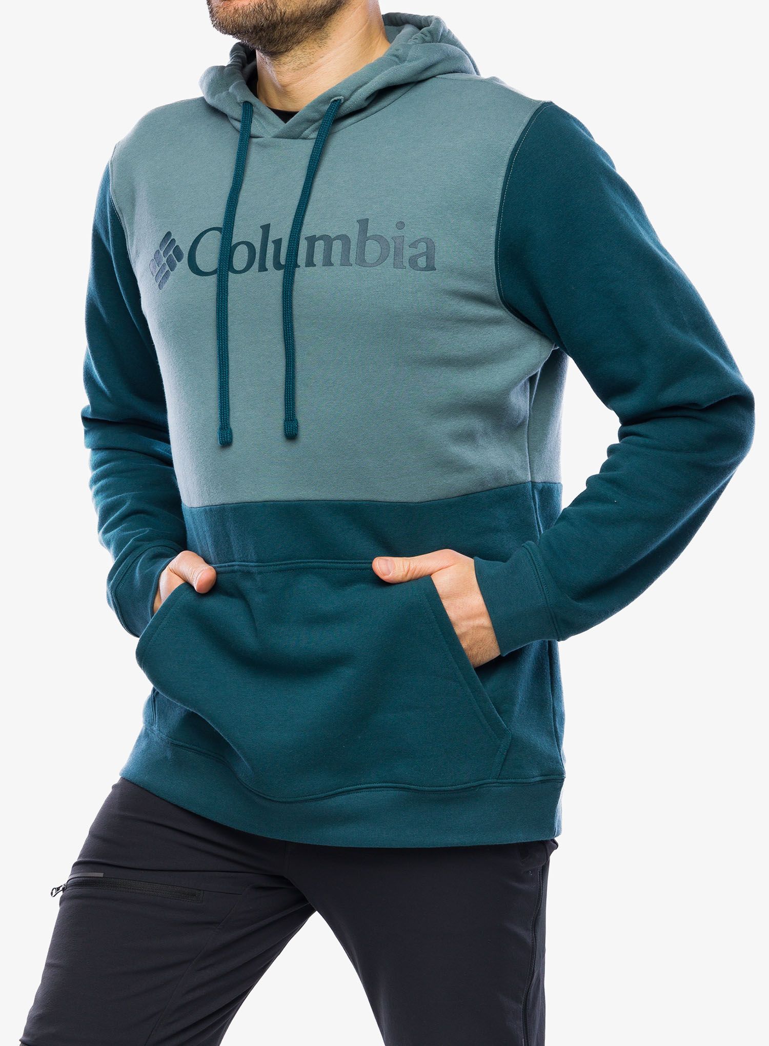 Moška jopica Columbia Trek Colorblock Hoodie - night wave/metal