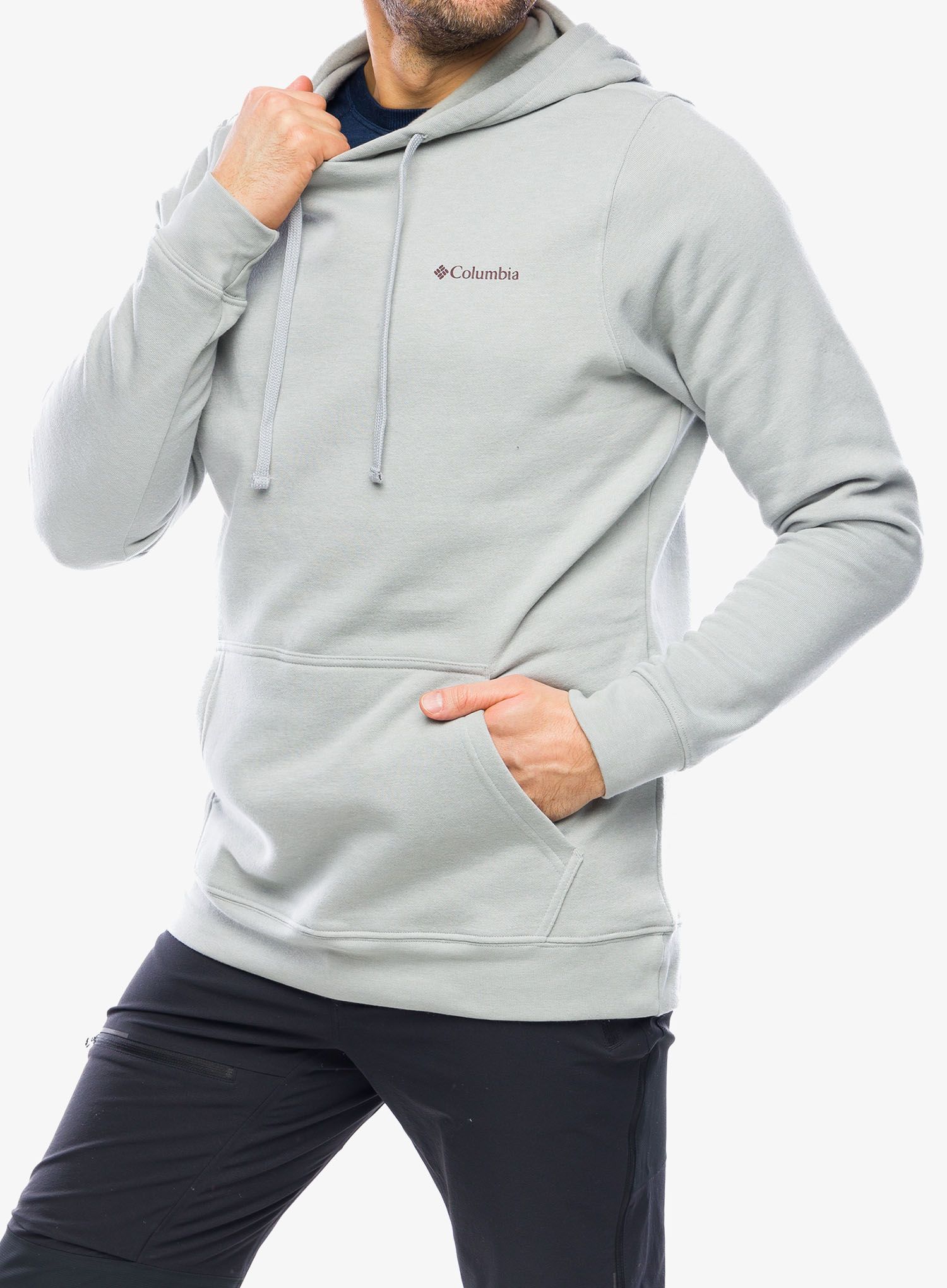 Jopica s kapuco Columbia Trek Graphic Hoodie - grey heather/checkered range
