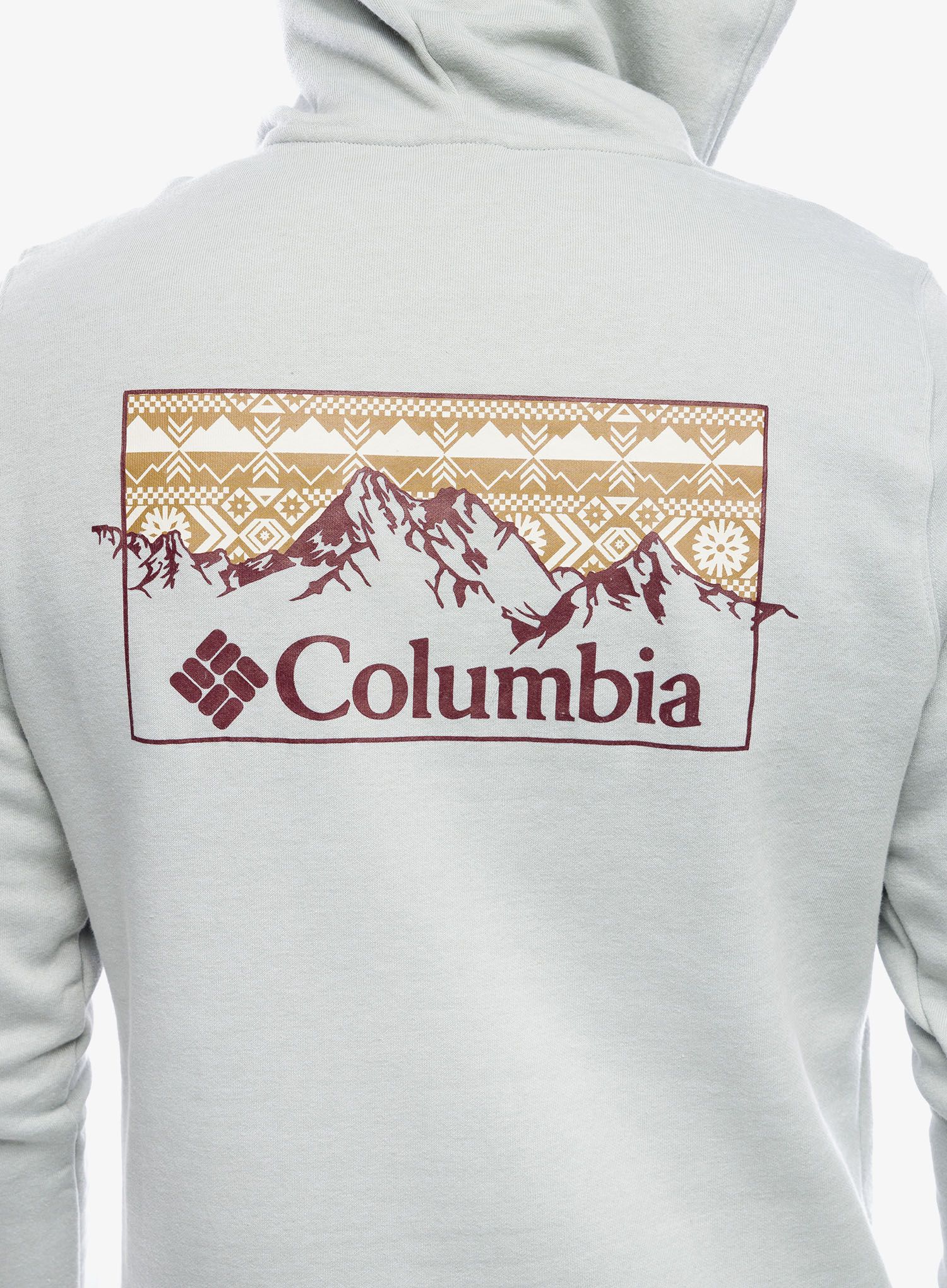 Jopica s kapuco Columbia Trek Graphic Hoodie - grey heather/checkered range