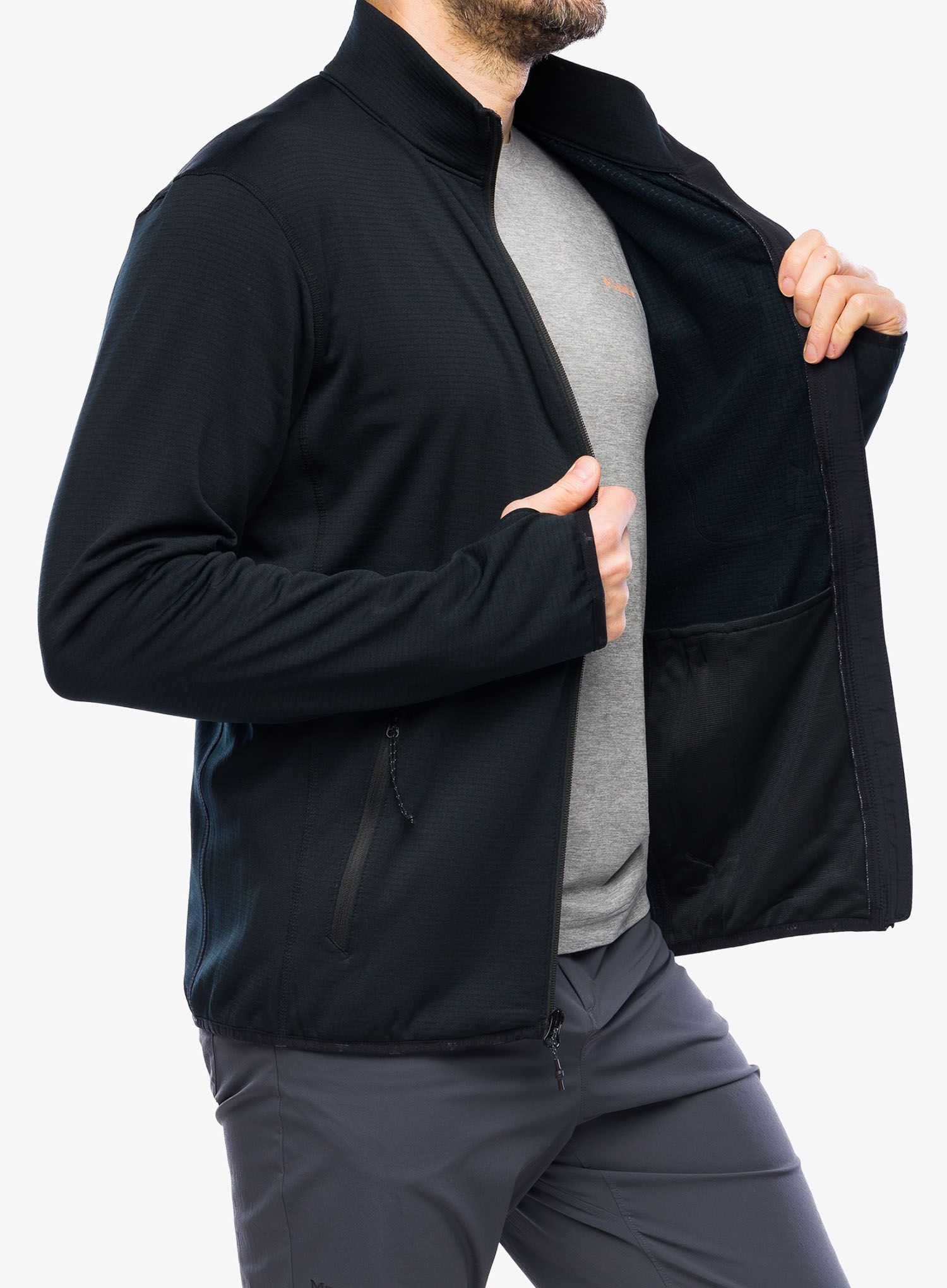Jopica na zadrgo Columbia Triple Canyon Grid Fleece Full Zip - black