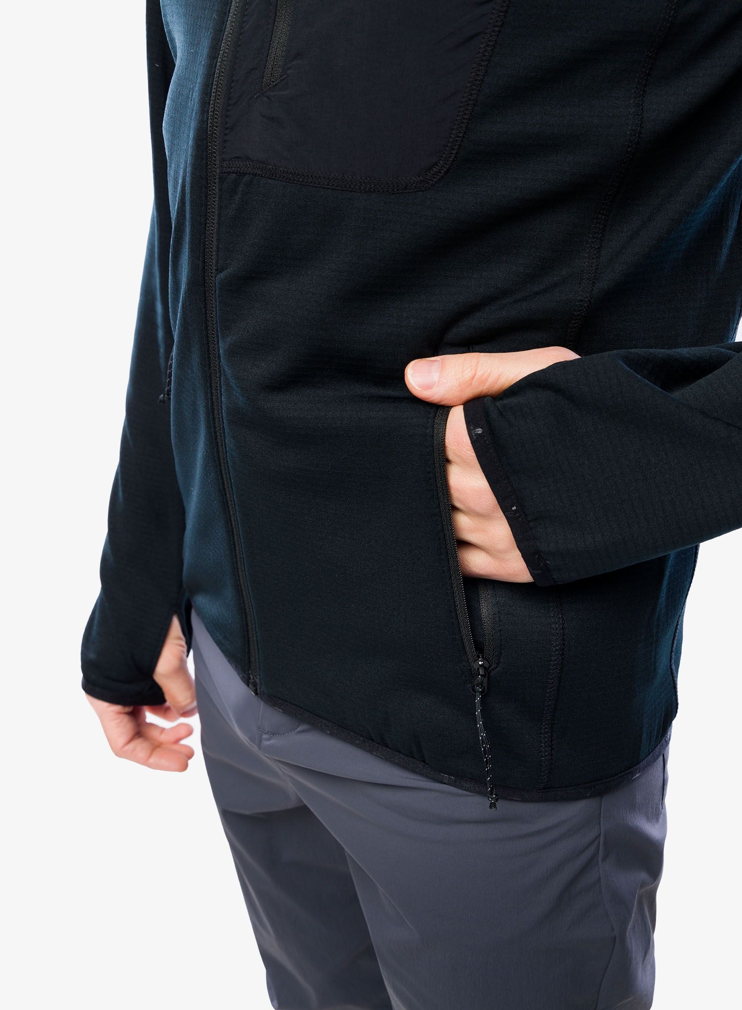Jopica na zadrgo Columbia Triple Canyon Grid Fleece Full Zip - black