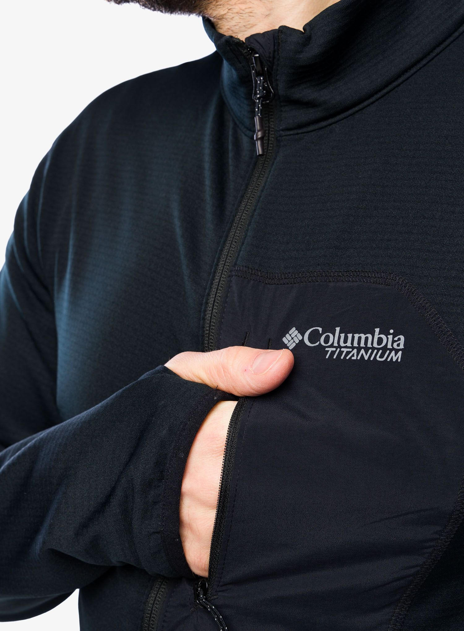 Jopica na zadrgo Columbia Triple Canyon Grid Fleece Full Zip - black