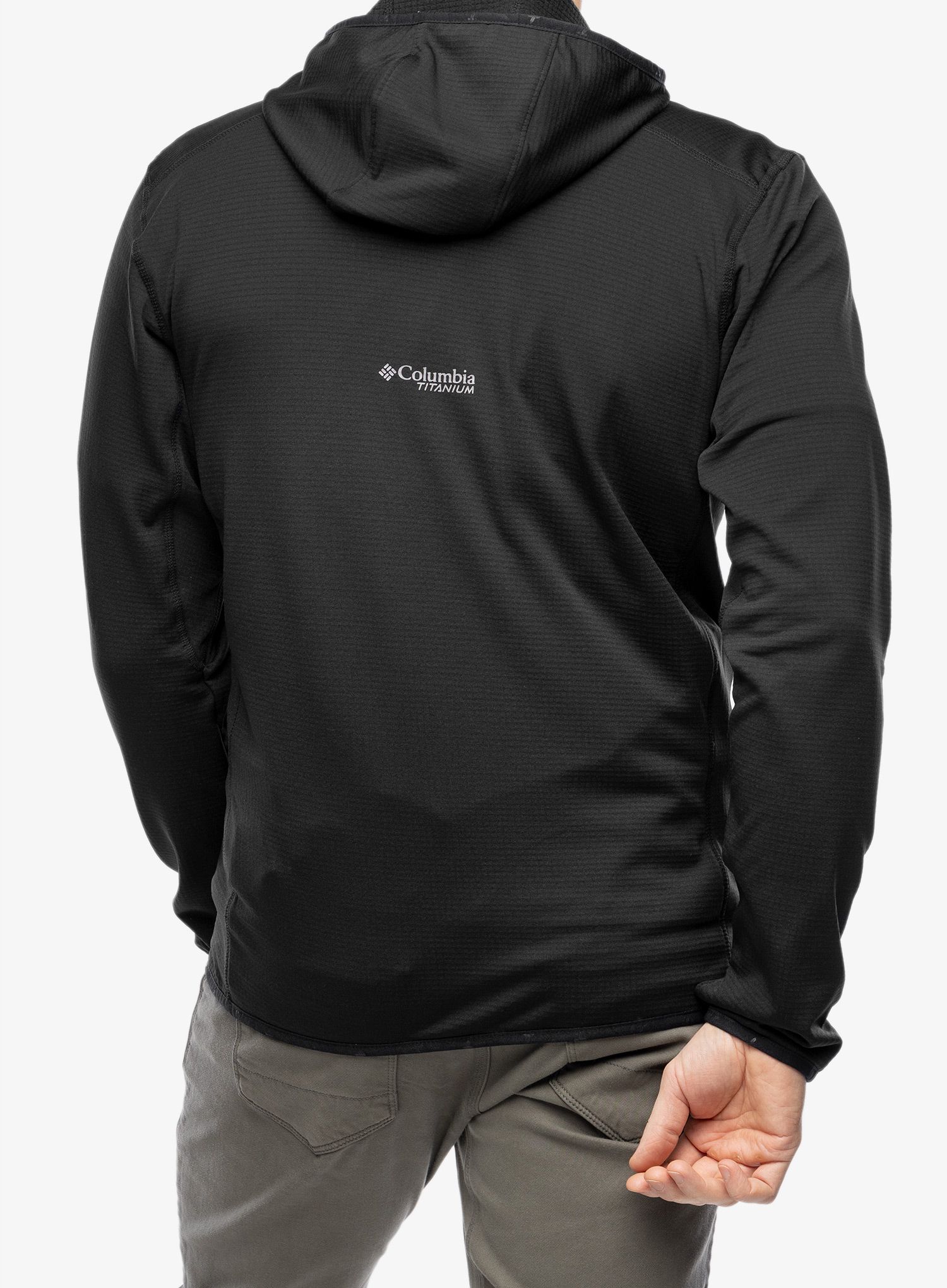 Jopica s kapuco Columbia Triple Canyon Grid Fleece Hooded FZ - black/black