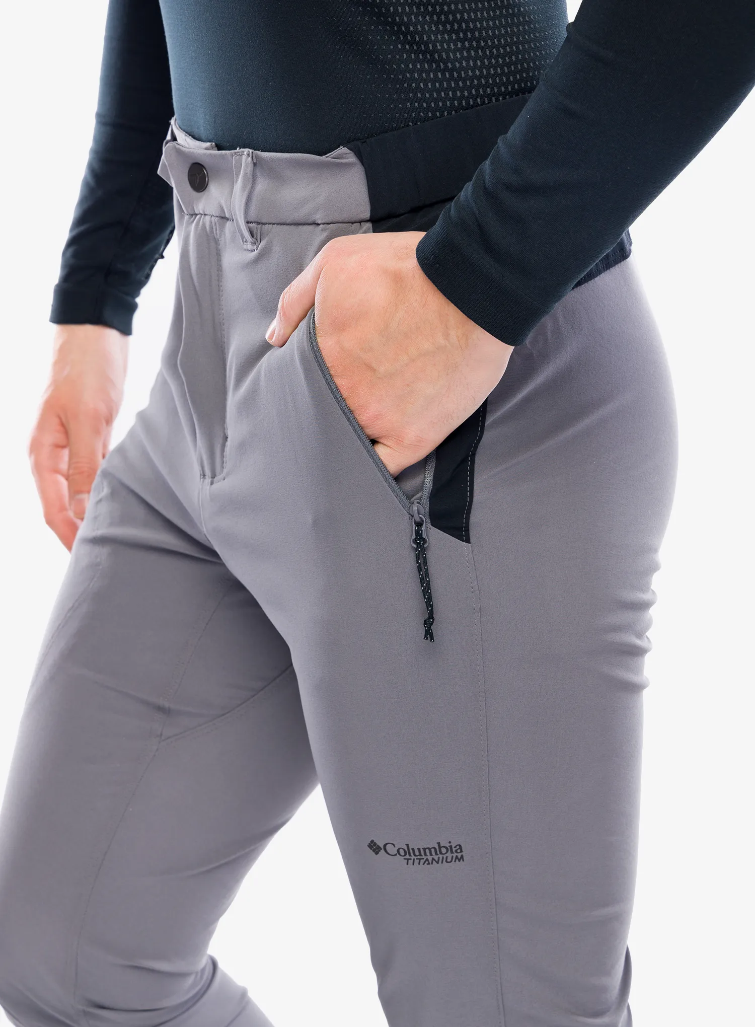 Pohodniške hlače Columbia Triple Canyon Pant II - city grey