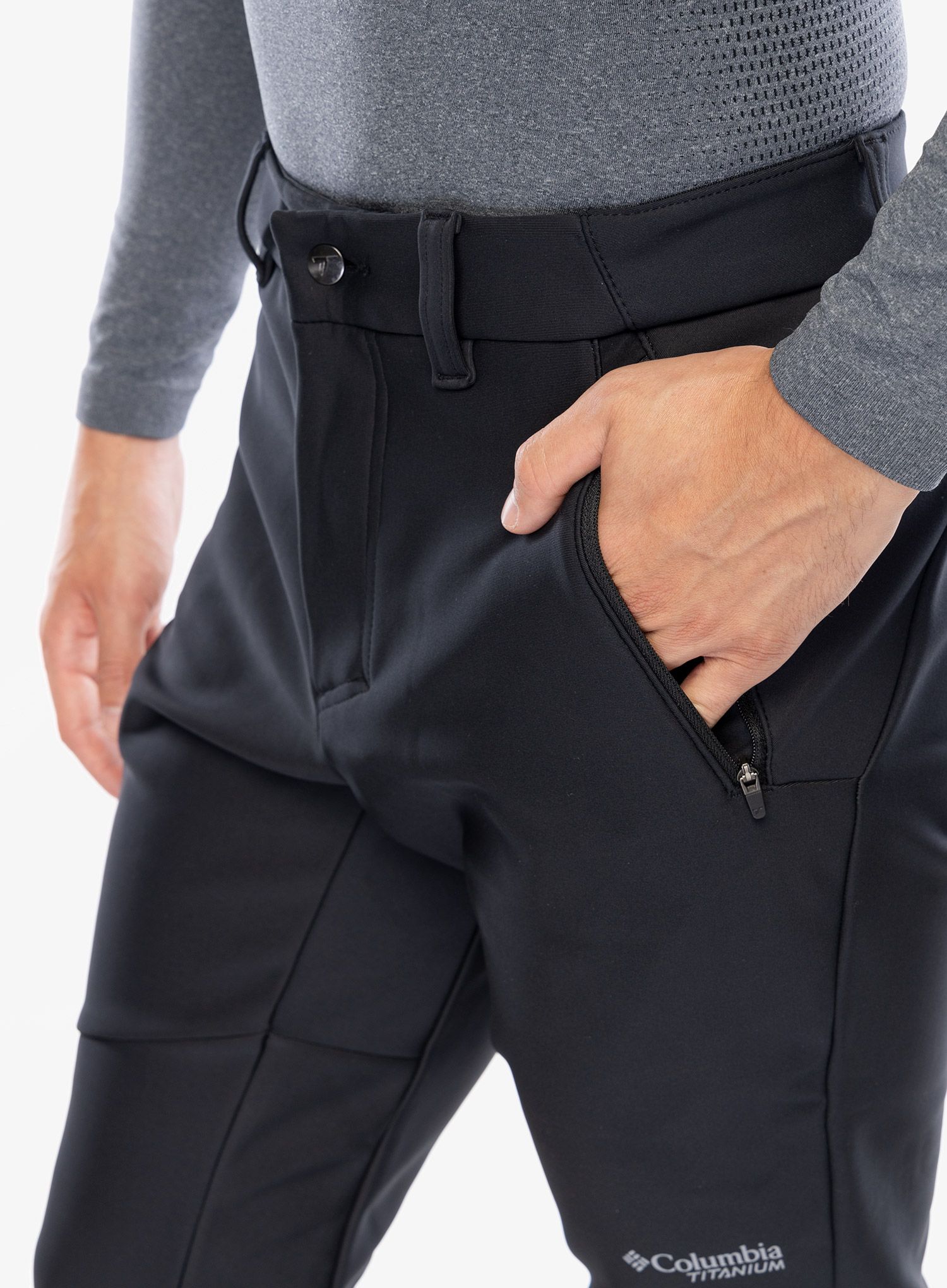 Softshell hlače Columbia Vast Canyon Softshell Pant - black