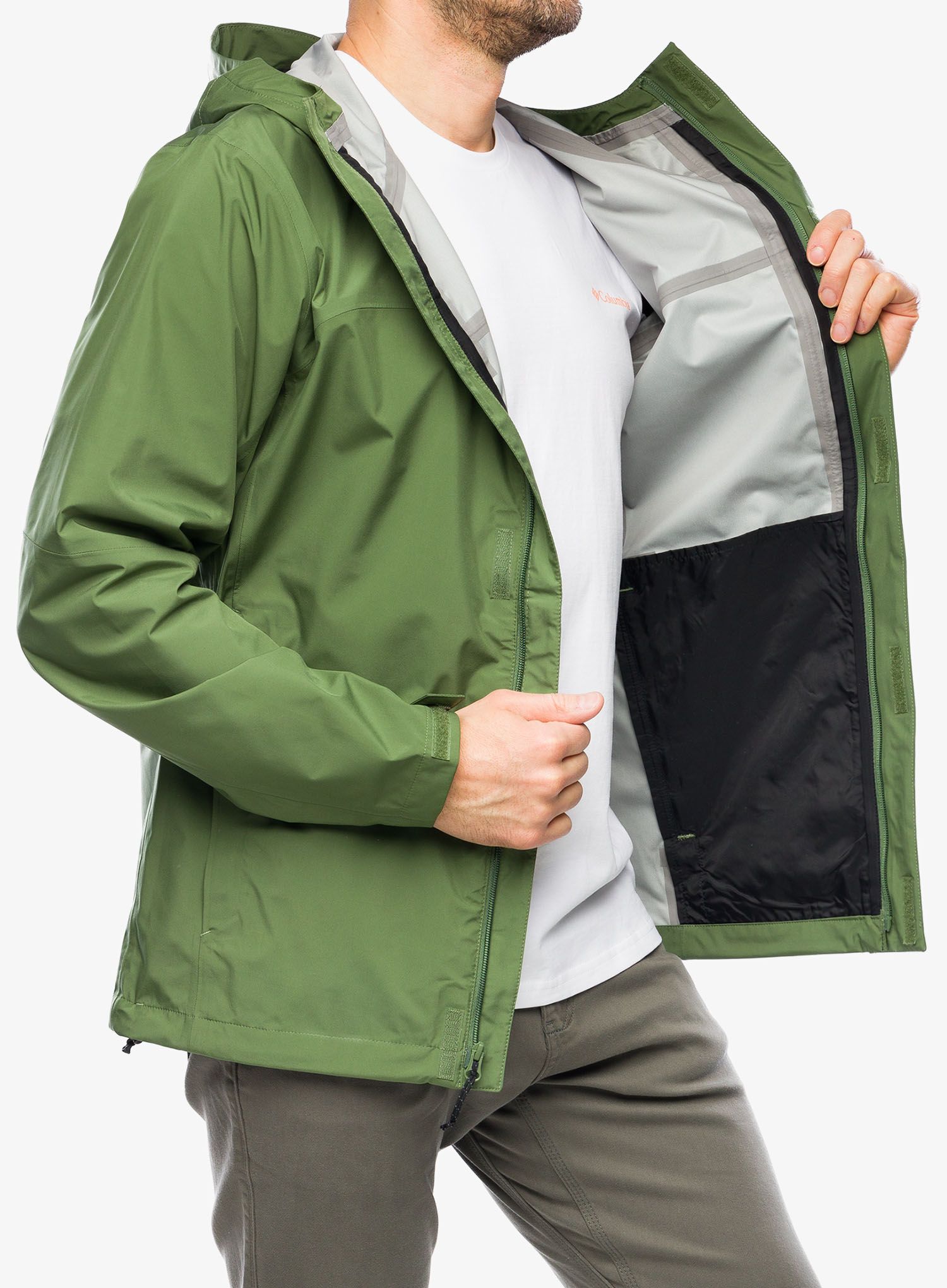 Nepremočljiva jakna Columbia Wahkeena Falls 3L Shell - canteen
