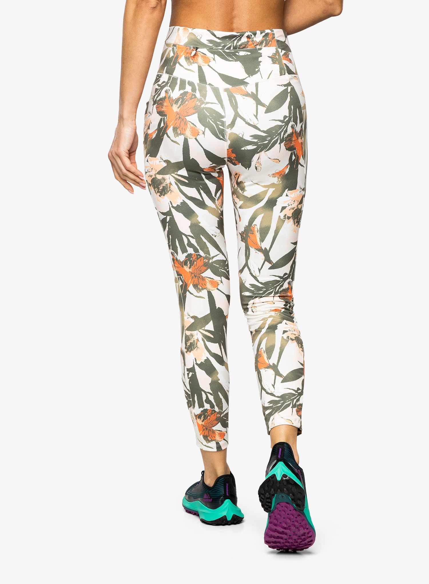 Legginsy damskie Columbia Weekend Adventure 7/8 Legging - chalk/floriculture