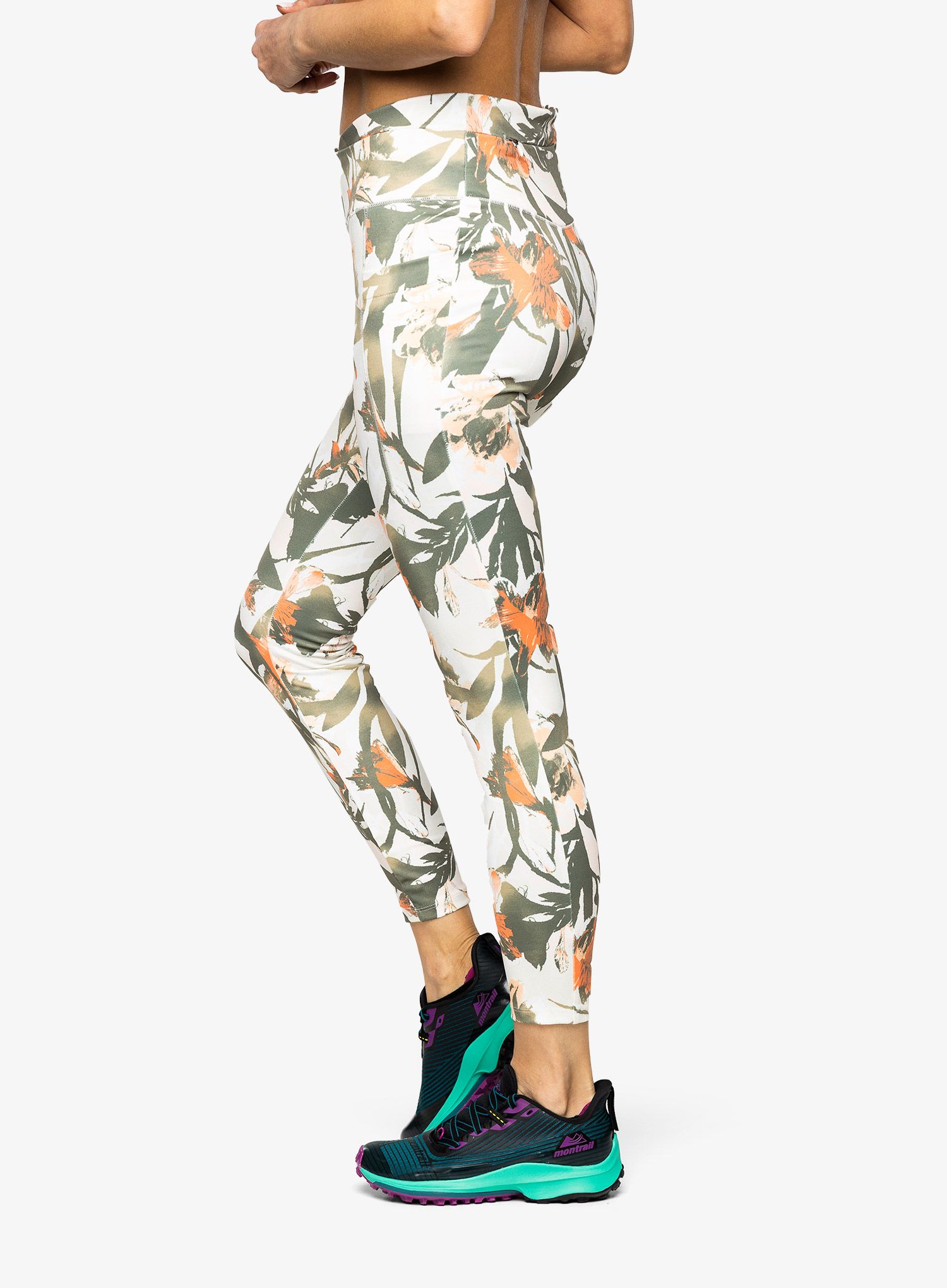 Legginsy damskie Columbia Weekend Adventure 7/8 Legging - chalk/floriculture