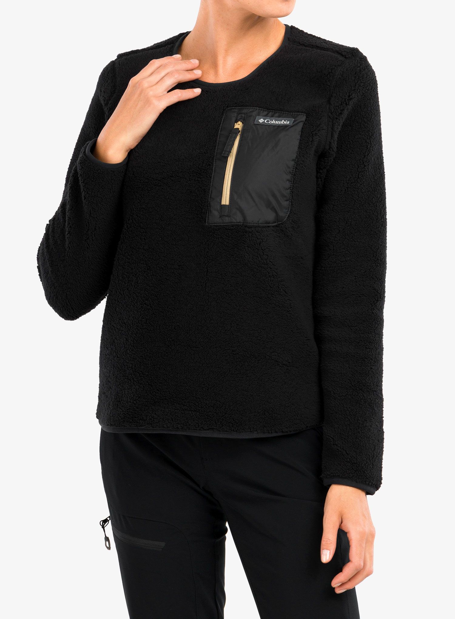 Ženska jopica brez kapuce Columbia West Bend Crew - black