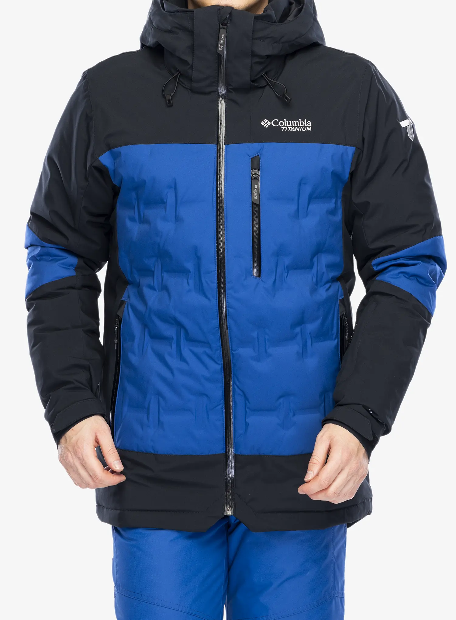 Smučarska jakna Columbia Wild Card IV Down Jacket - mountain blue/black