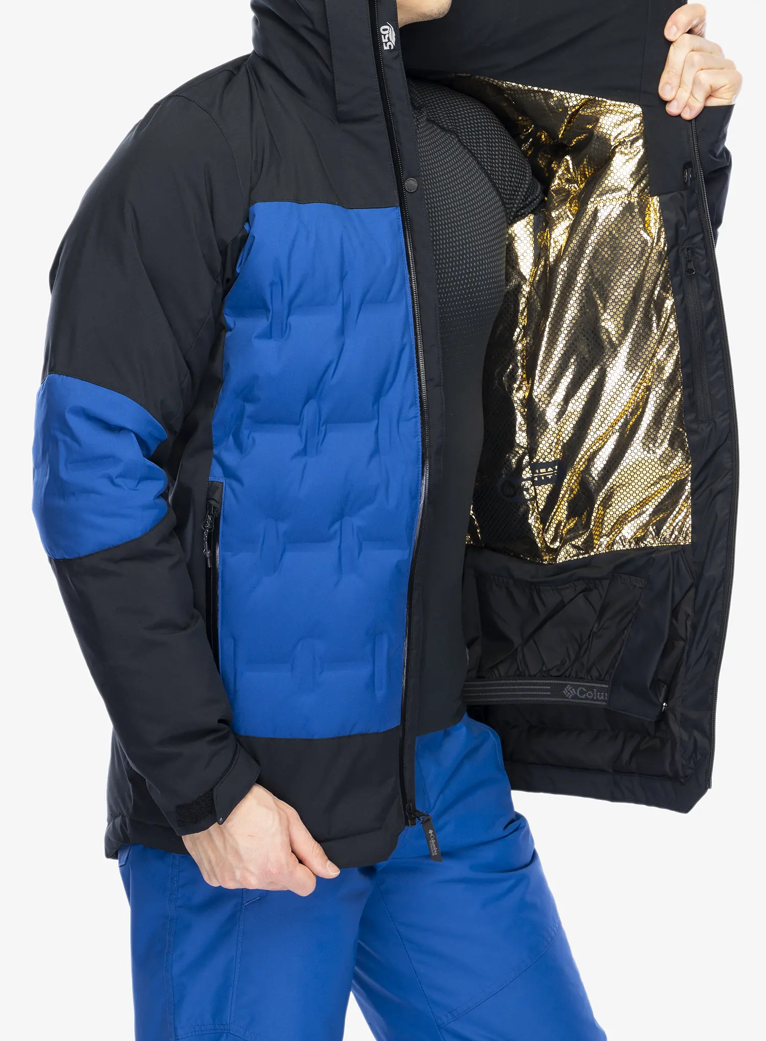 Smučarska jakna Columbia Wild Card IV Down Jacket - mountain blue/black