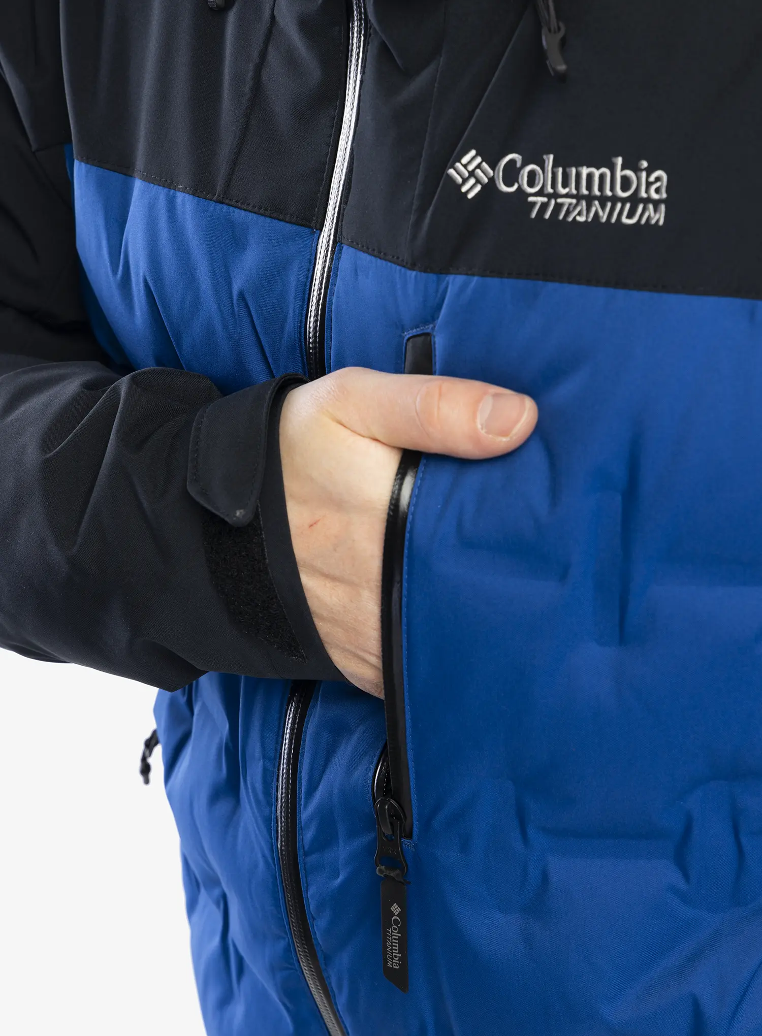 Smučarska jakna Columbia Wild Card IV Down Jacket - mountain blue/black