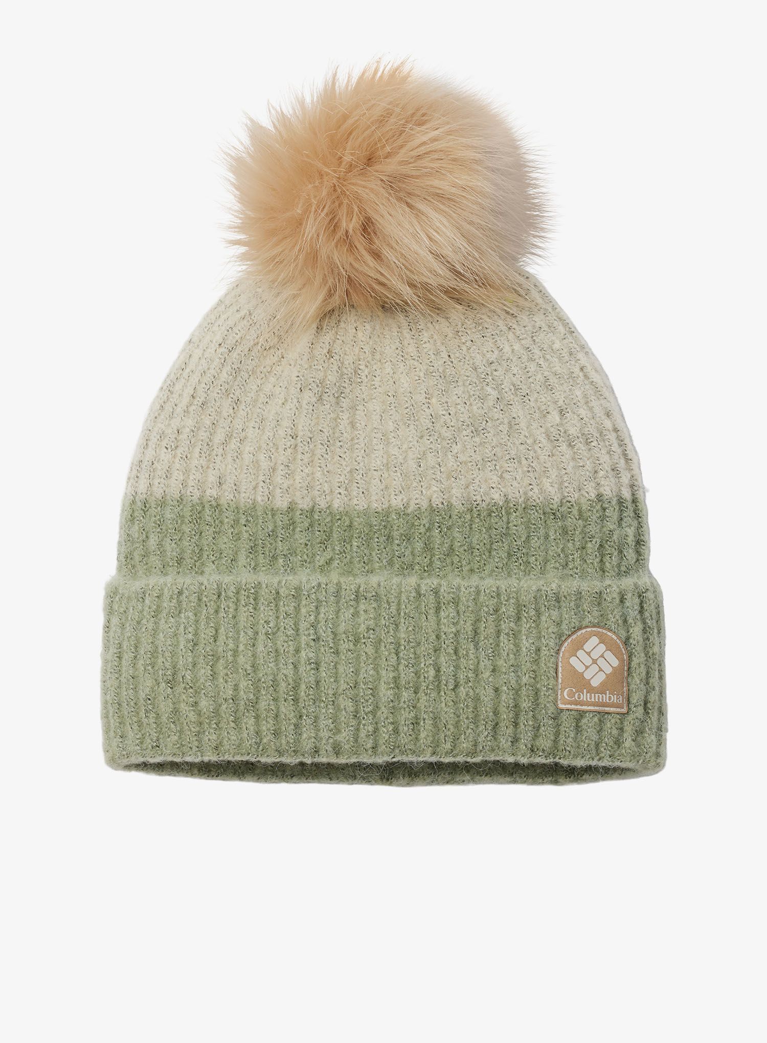 Zimska kapa Columbia Winter Blur Pom Pom Beanie - safari/chalk
