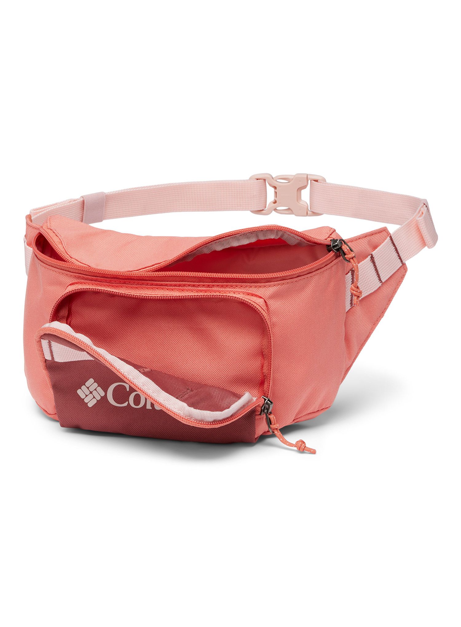 Torbica za okoli pasu Columbia Zigzag Hip Pack - faded peach/beetroot