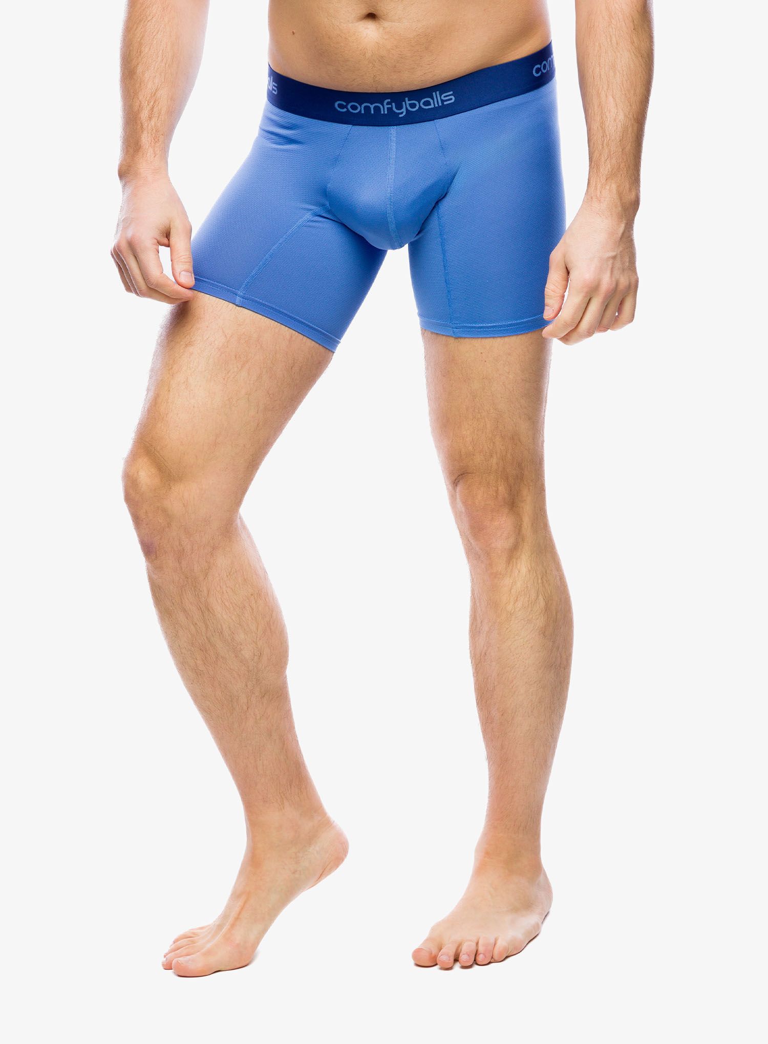 Boksarice Comfyballs Long Performance - ocean blue
