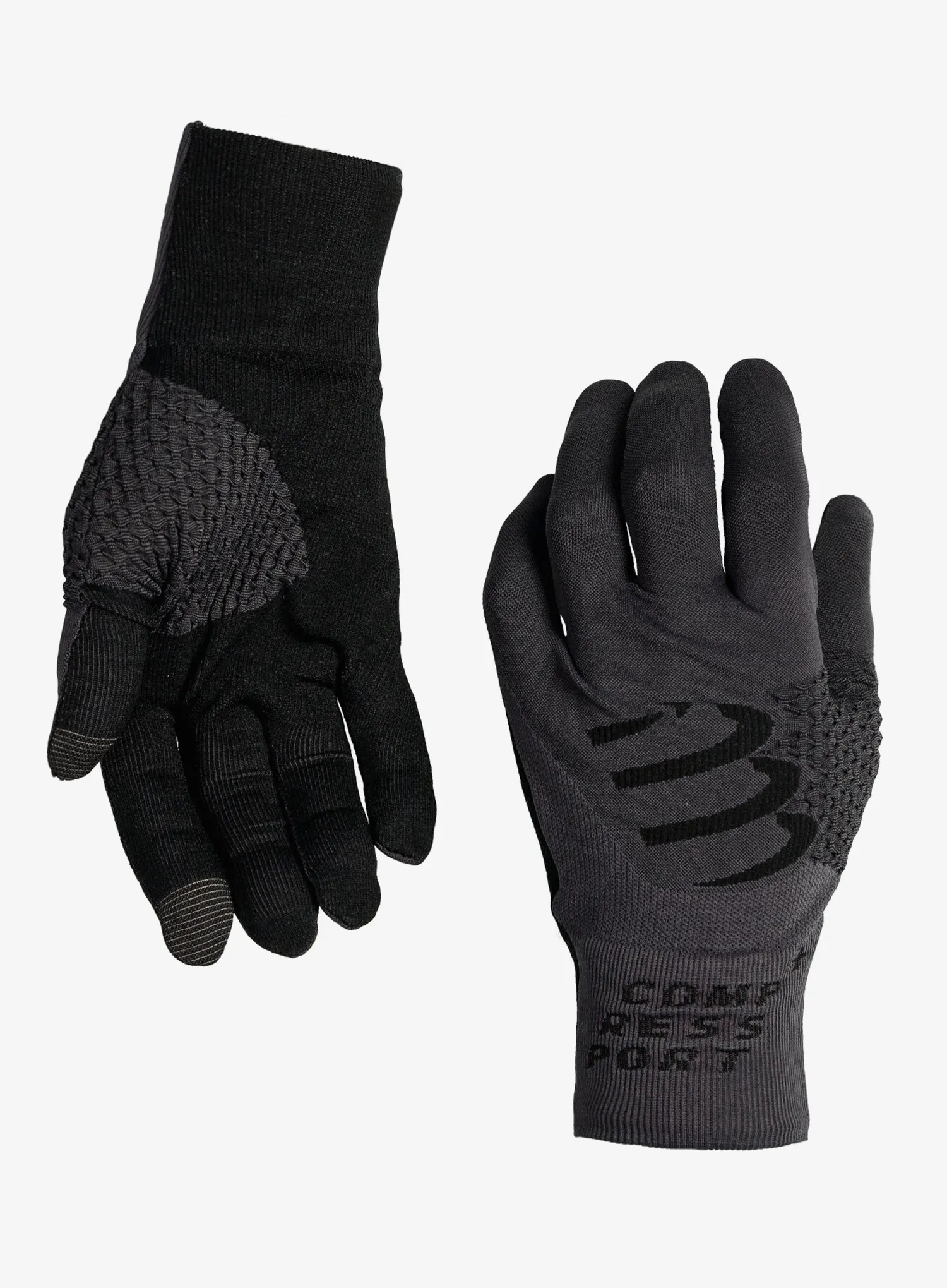 Rokavice za tek Compressport 3D Thermo Gloves - asphalte/black