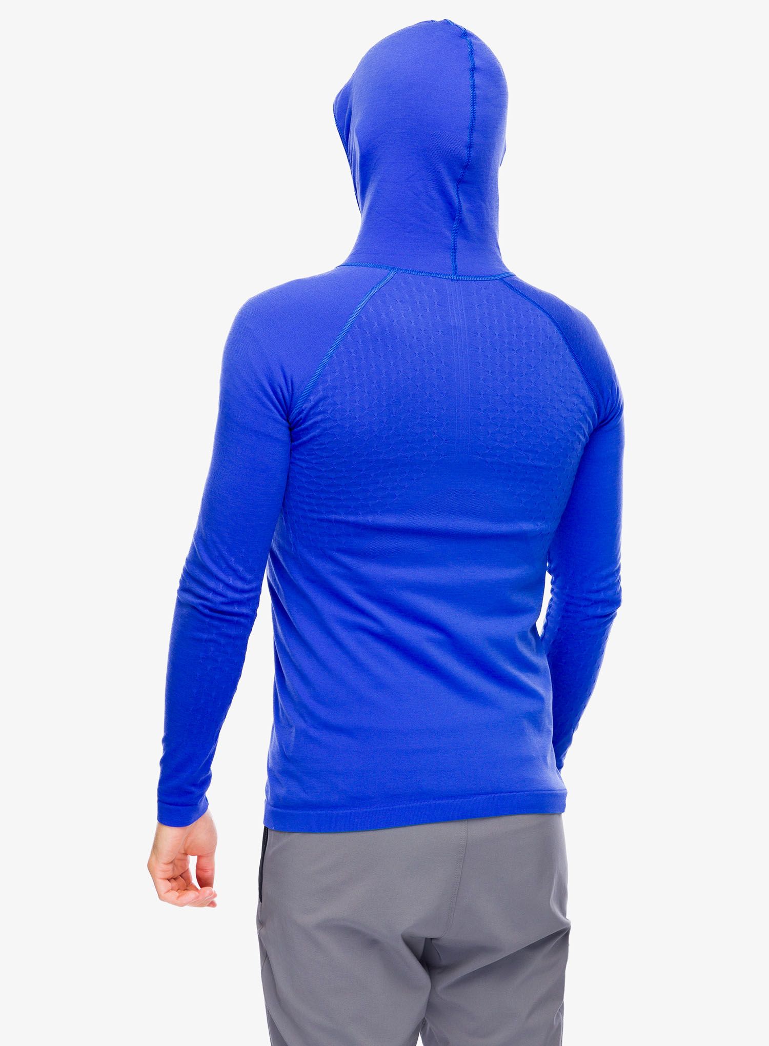 Jopica s kapuco Compressport 3D Thermo Seamless Hoodie Zip - dazz blue