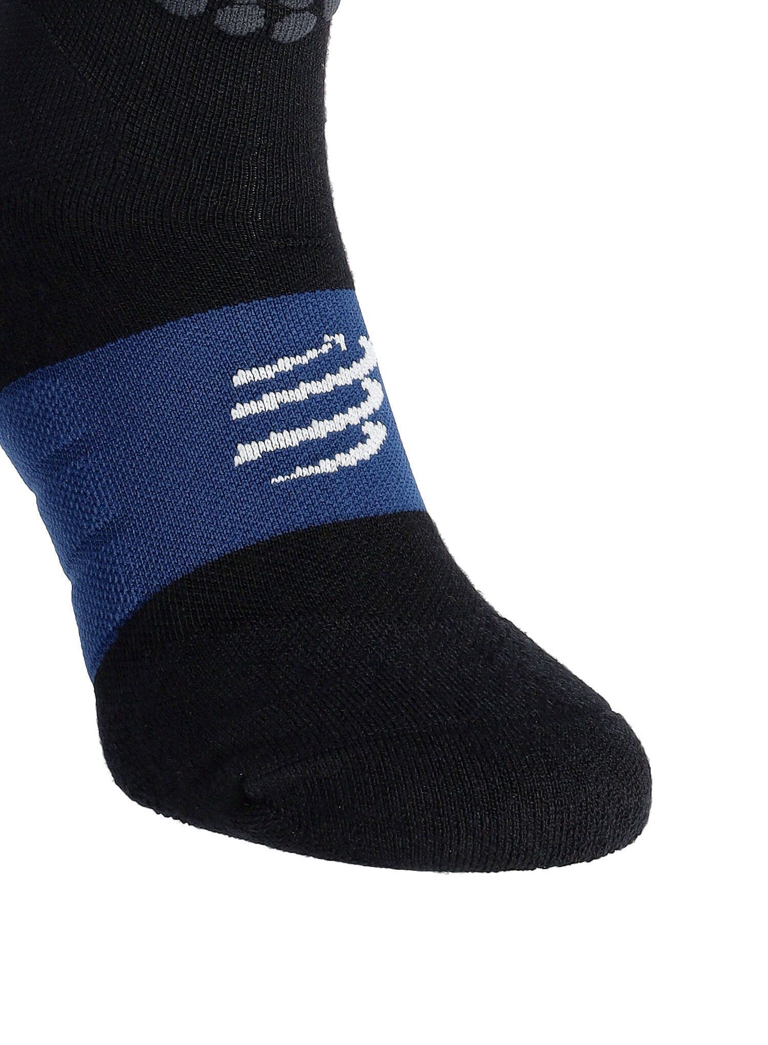 Smučarske nogavice Compressport Alpine Ski Full Socks - black/estate blue