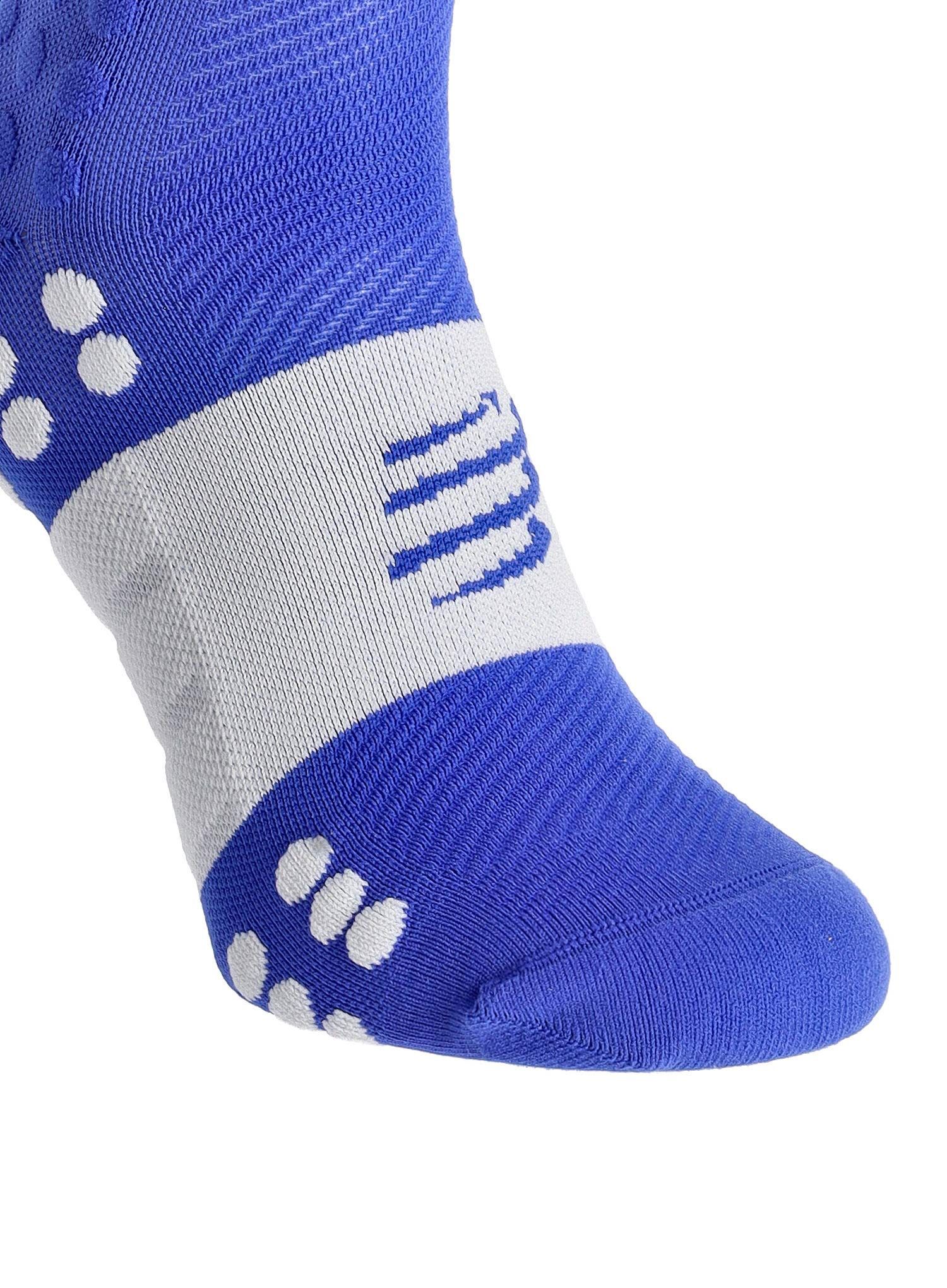 Tekaške nogavice Compressport Compression Full Socks Run - dazz blue/sugar