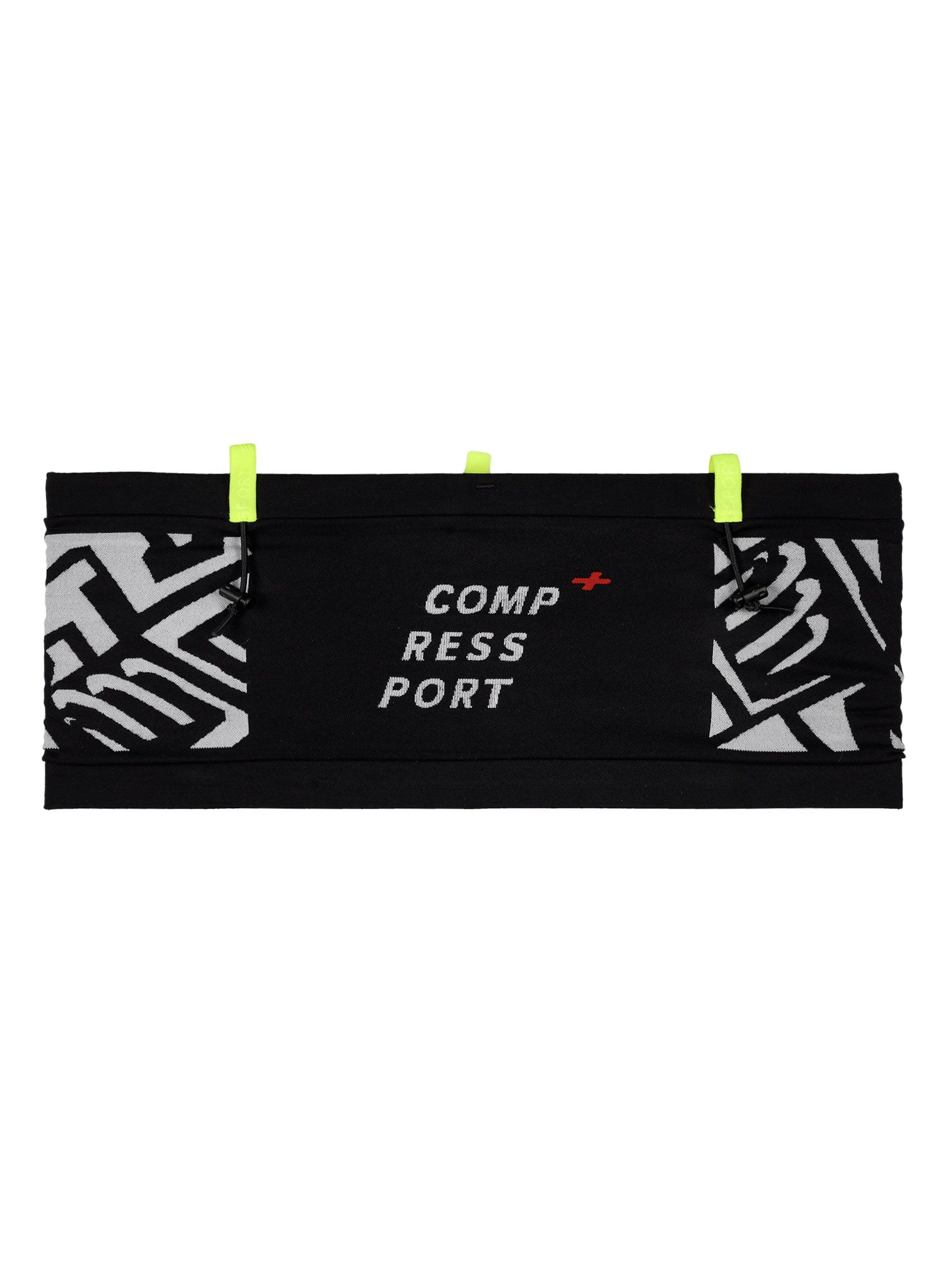 Tekaški pas Compressport Free Belt Pro - black/white print