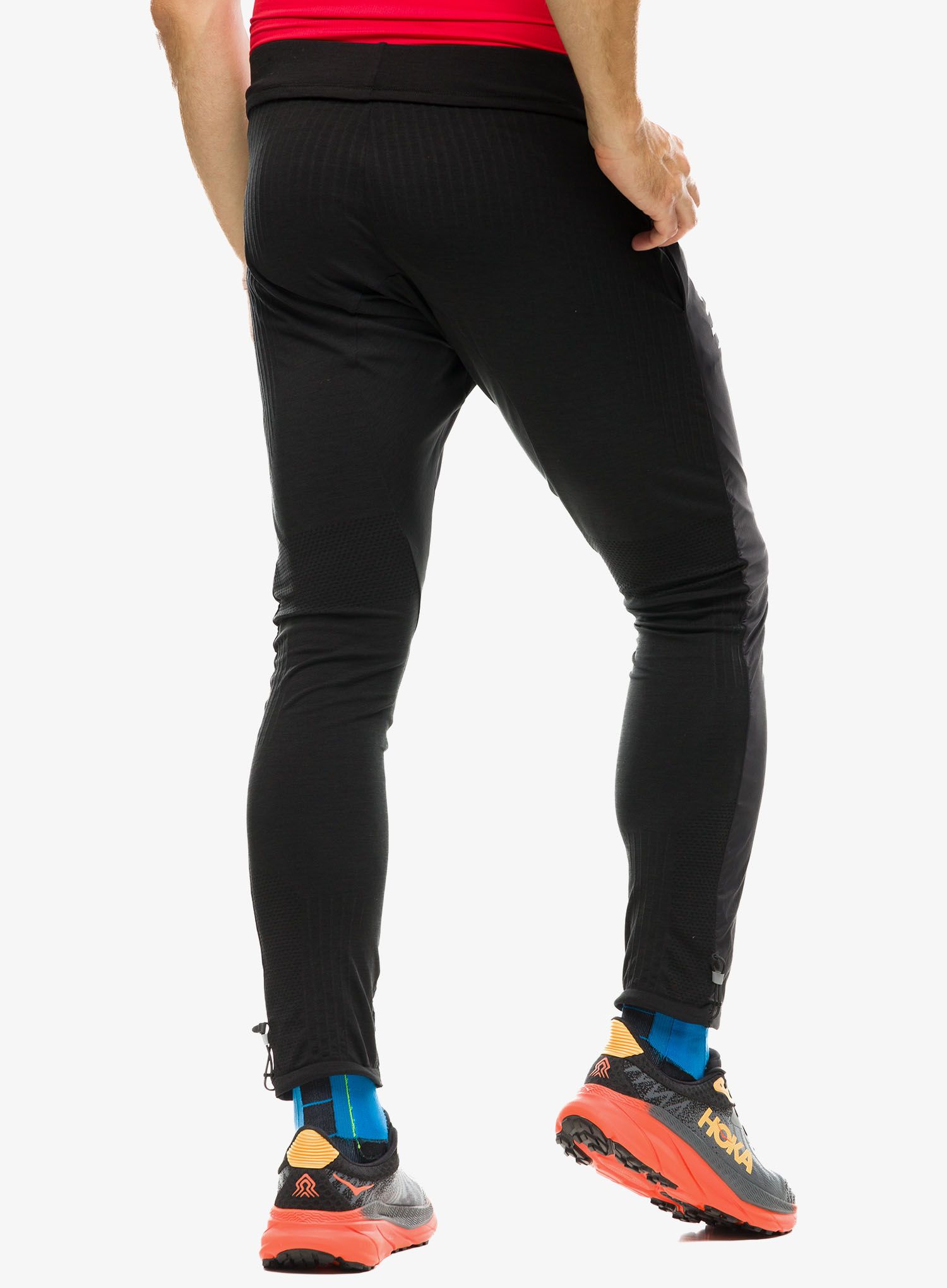 Tekaške pajkice Compressport Hurricane Windproof Seamless Pants - black