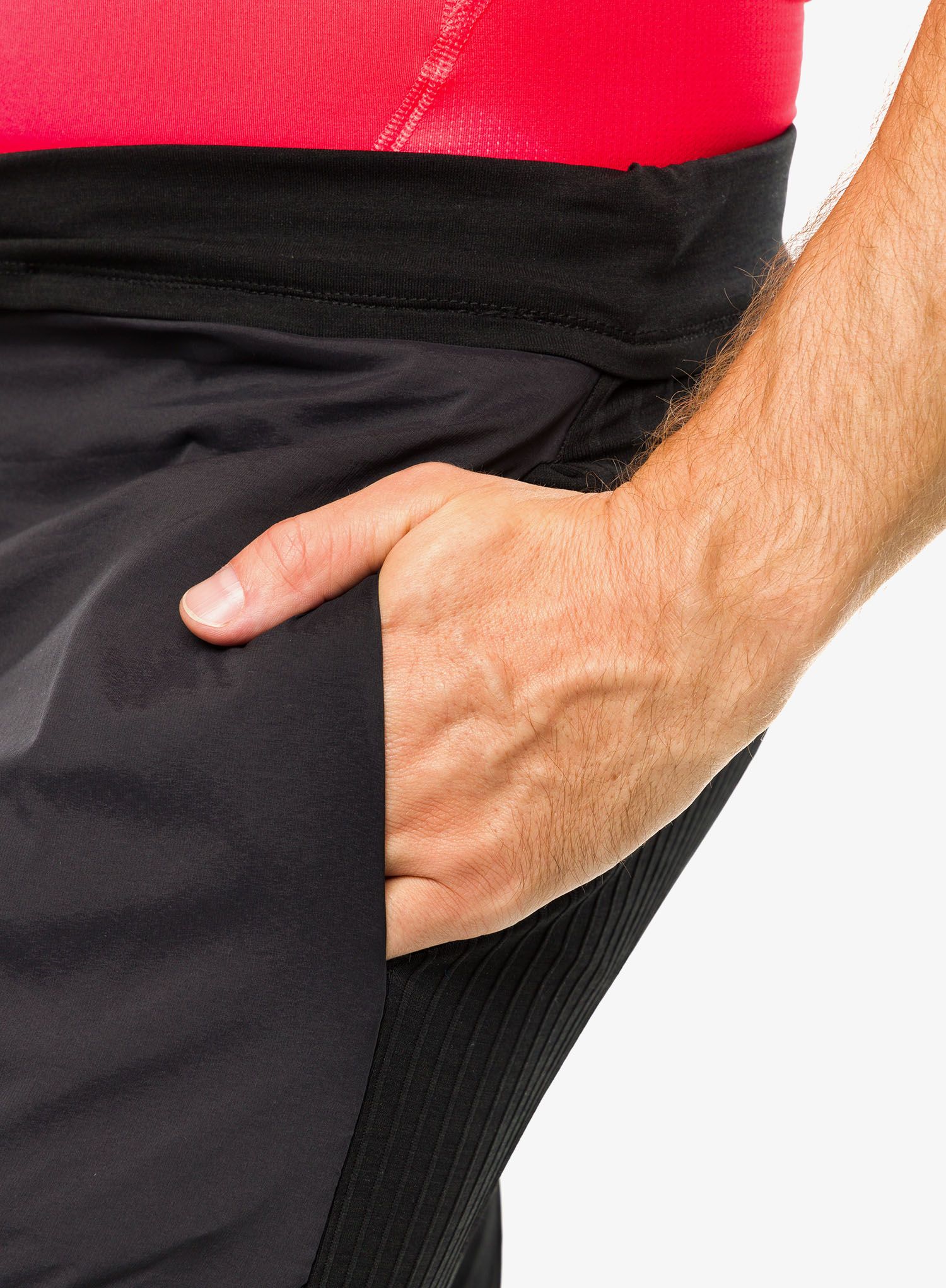 Tekaške pajkice Compressport Hurricane Windproof Seamless Pants - black