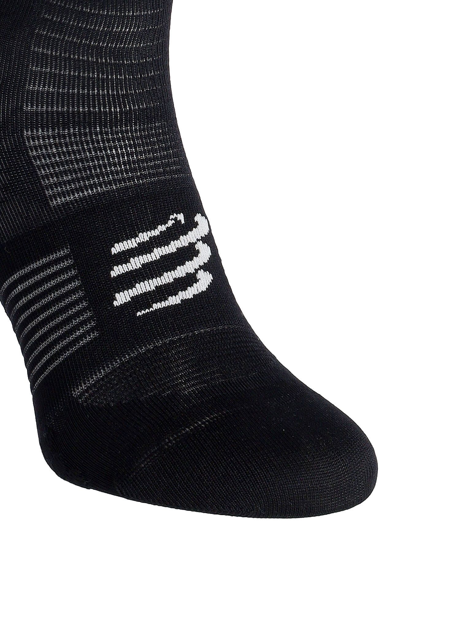 Tekaške nogavice Compressport Mid Compression Socks V2.0 - black/white