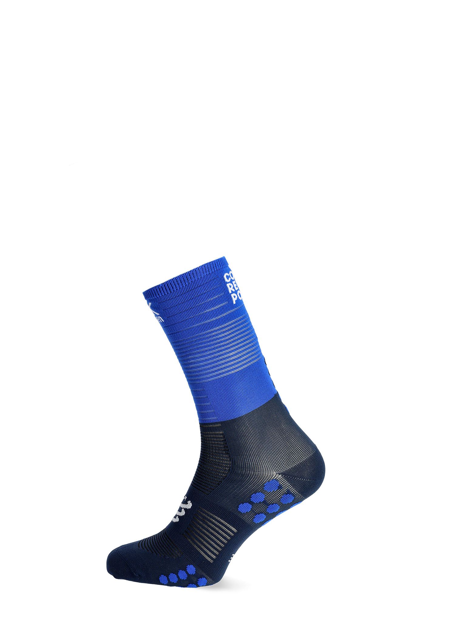 Tekaške nogavice Compressport Mid Compression Socks - blue lolite