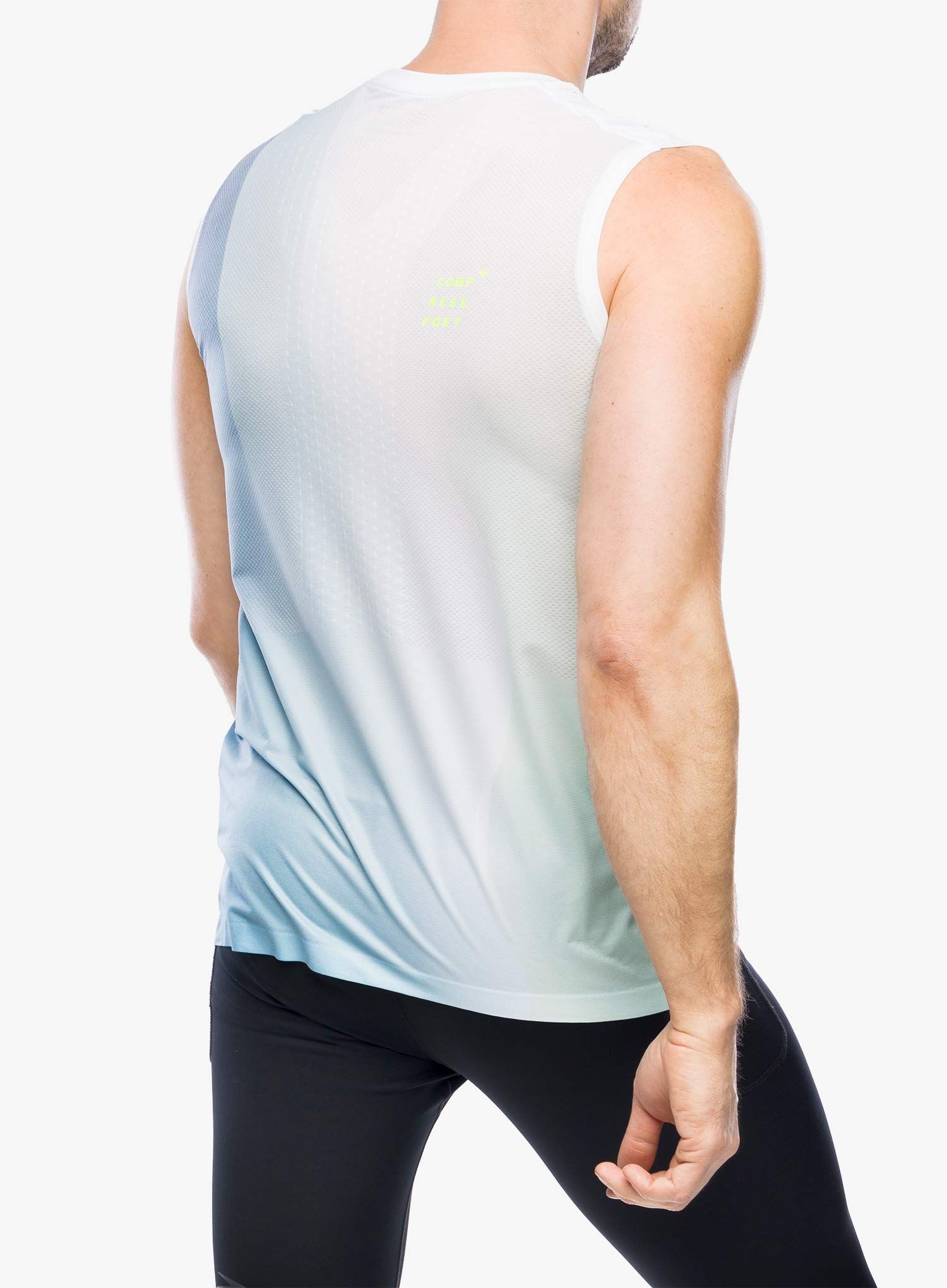 Majica za tek Compressport Performance Tank - niagara blue