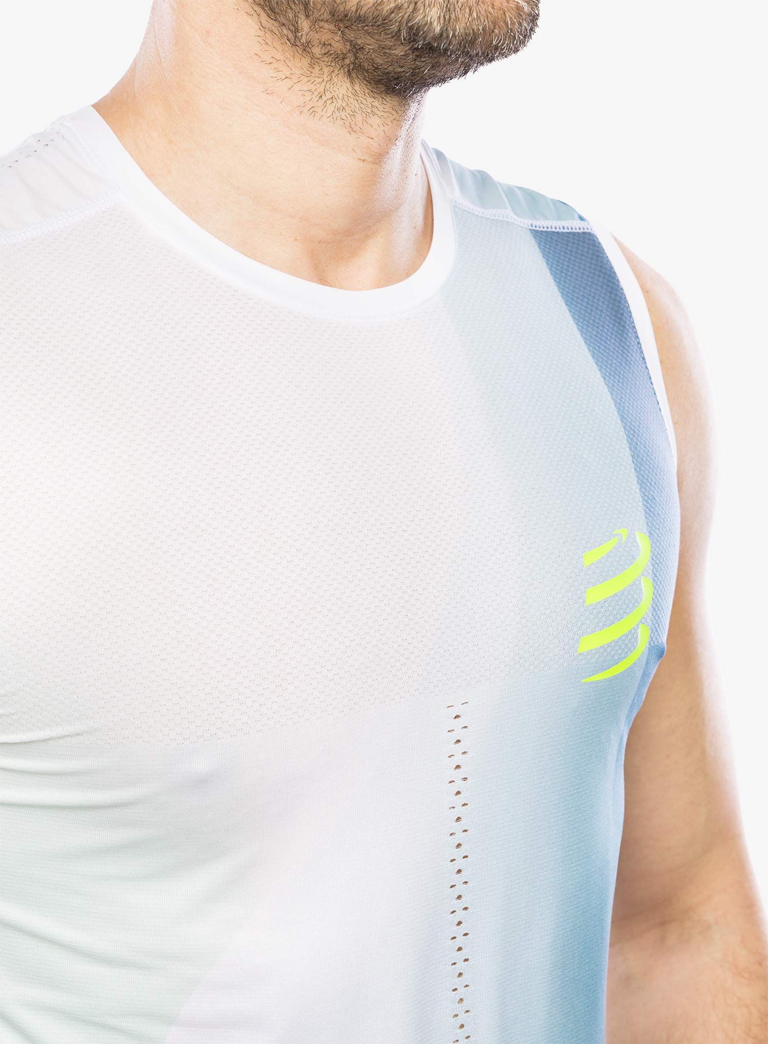 Majica za tek Compressport Performance Tank - niagara blue