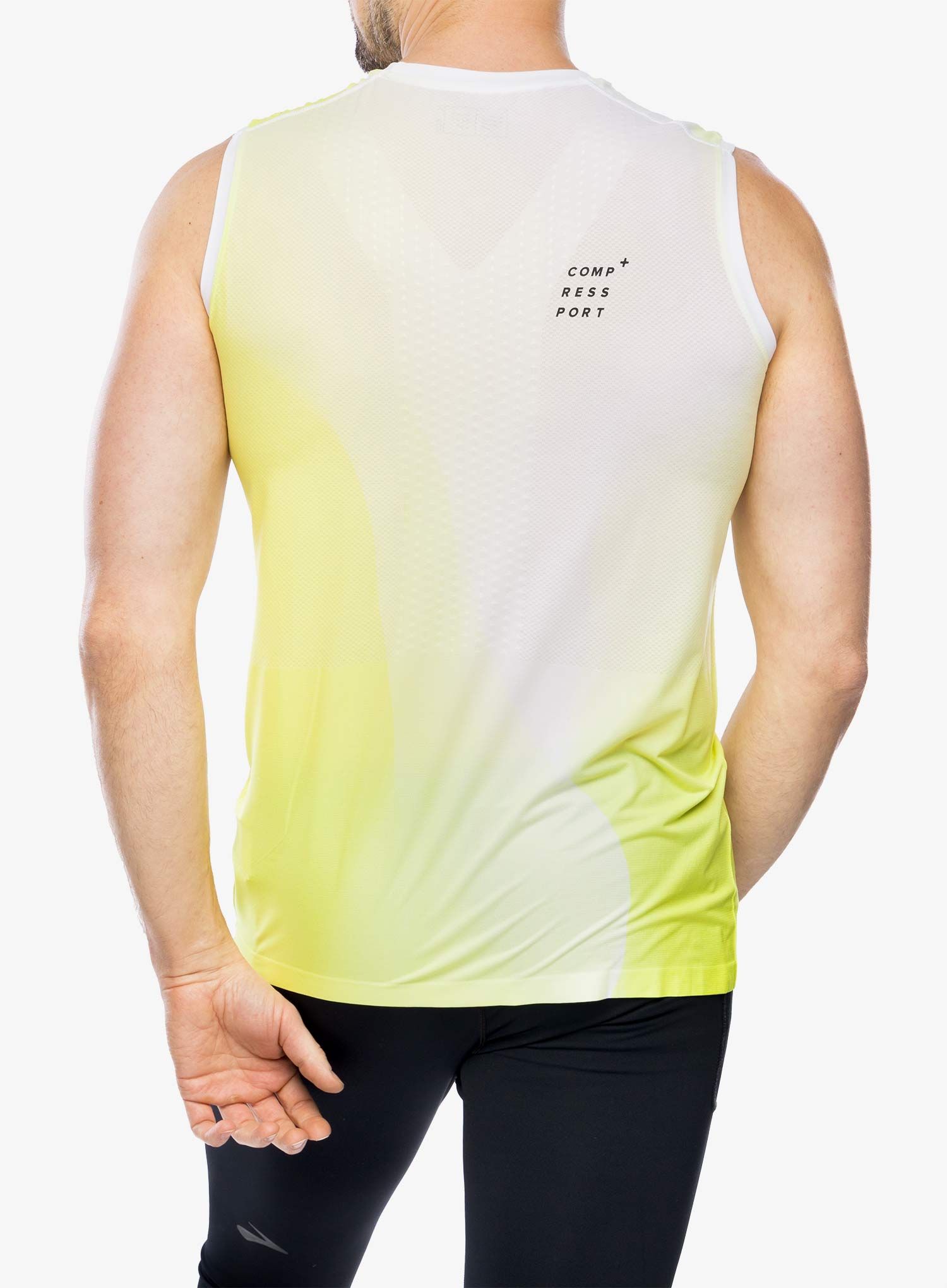 Športna majica Compressport Performance Tank - safe yellow
