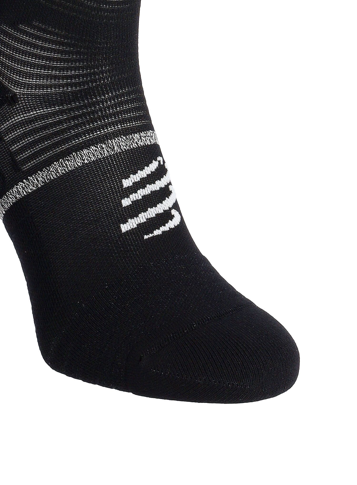 Tekaške nogavice Compressport Pro Marathon Socks V2.0 - black/yellow/neo pink