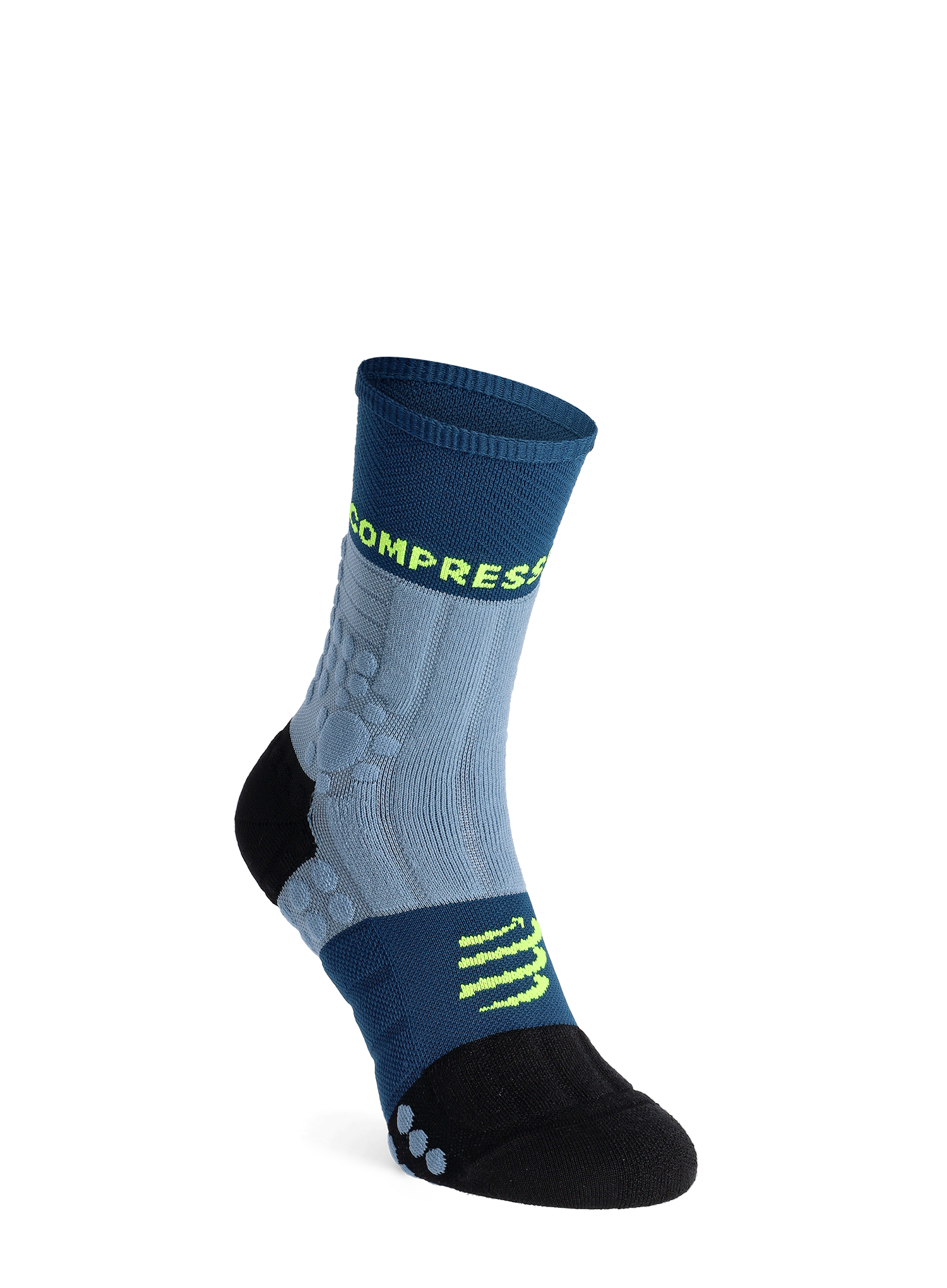 Tekaške nogavice Compressport Pro Racing Socks Winter Trail - denim/poseidon
