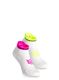 Tekaške nogavice Compressport Pro Racing Socks v4.0 Run Low - white/safe yellow/neo pink