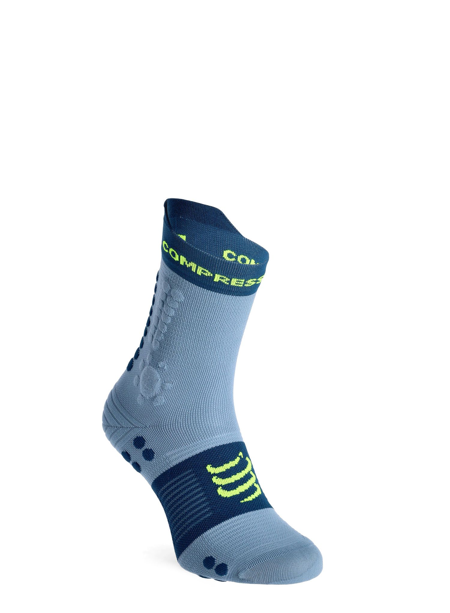 Tekaške nogavice Compressport Pro Racing Socks v4.0 Trail - denim/poseidon