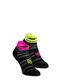 Tekaške nogavice Compressport Pro Racing Socks v4.0 Ultralight Run Low - black/safe yellow/neo pink