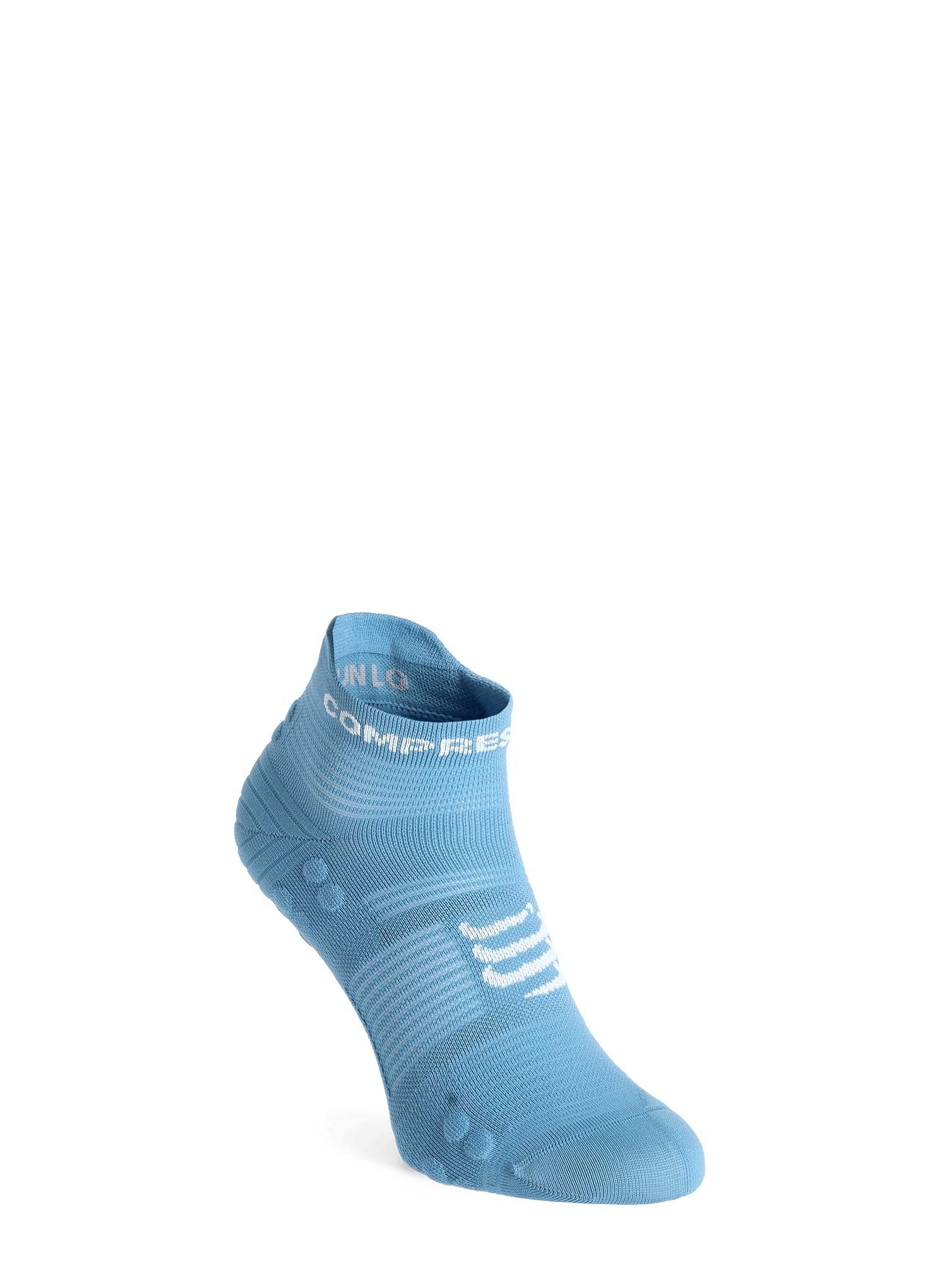 Tekaške nogavice Compressport Pro Racing Socks v4.0 Run Low - niagara blue/white
