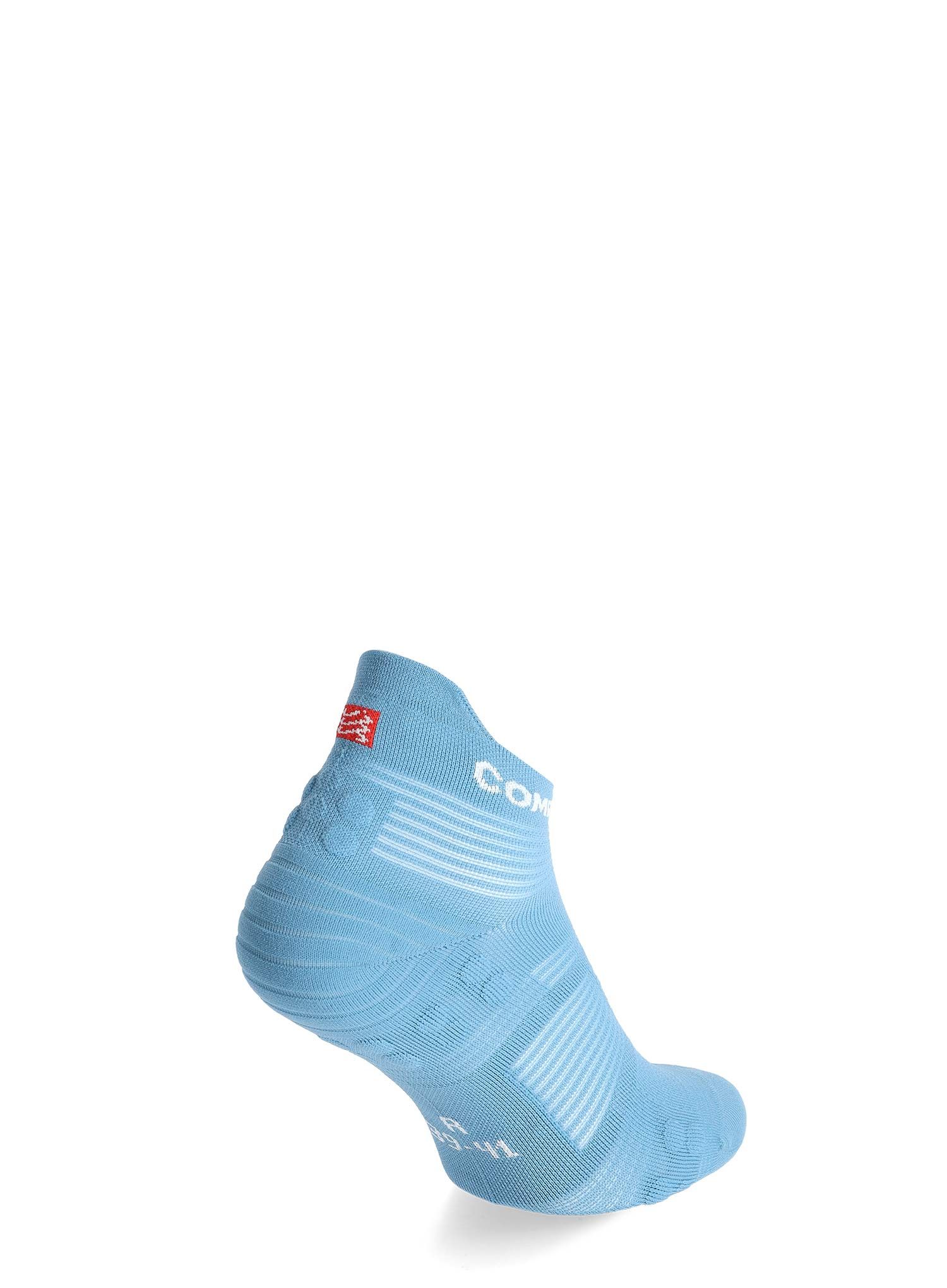 Tekaške nogavice Compressport Pro Racing Socks v4.0 Run Low - niagara blue/white