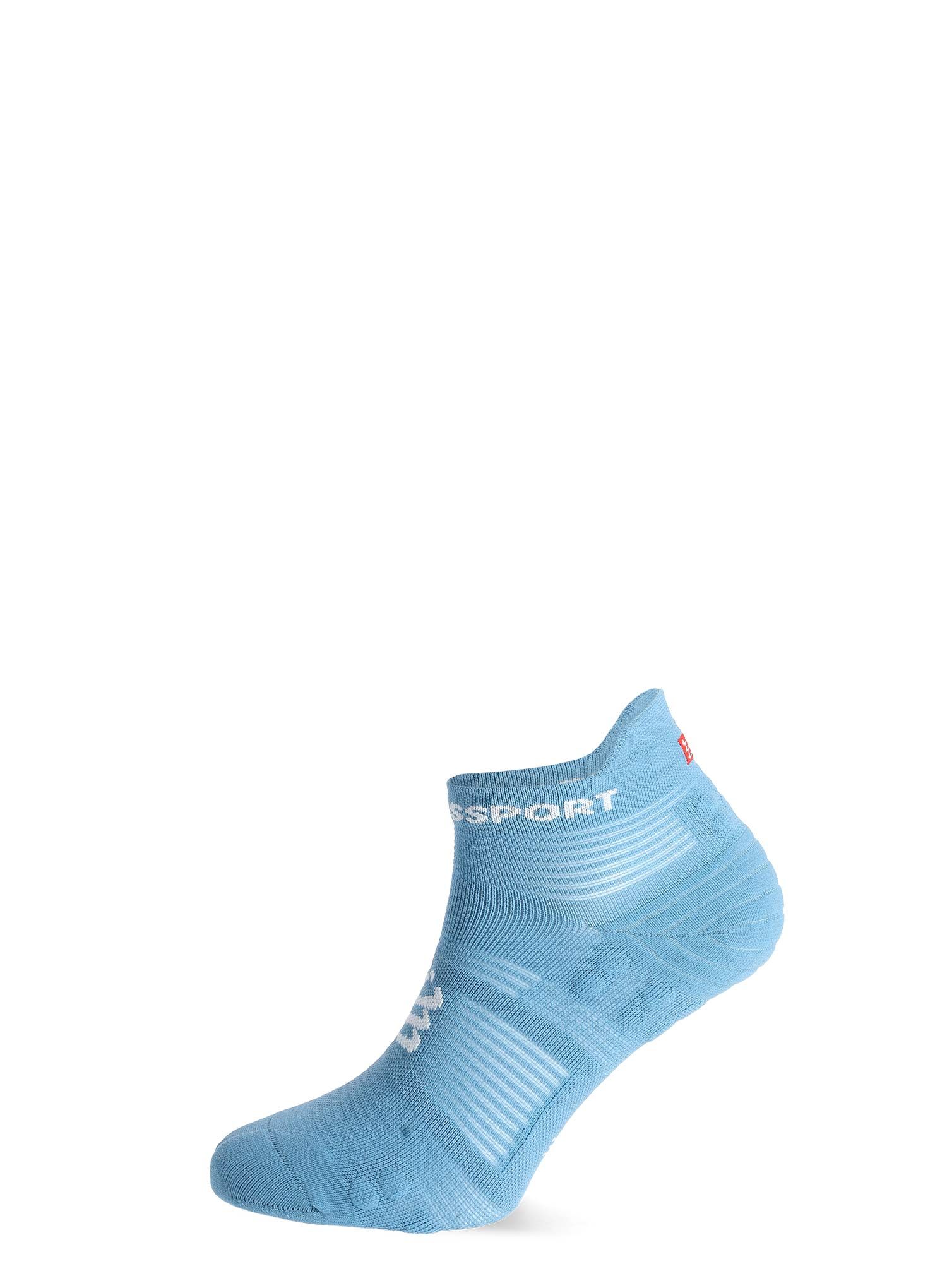 Tekaške nogavice Compressport Pro Racing Socks v4.0 Run Low - niagara blue/white