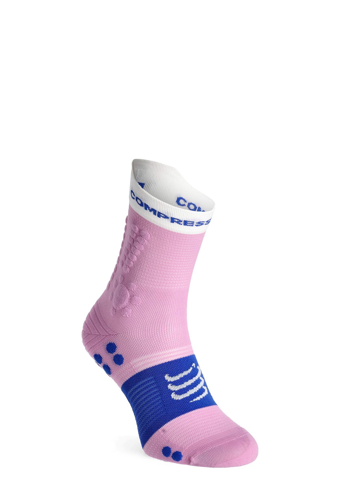 Tekaške nogavice Compressport Pro Racing Socks v4.0 Trail - lupine/dazz blue