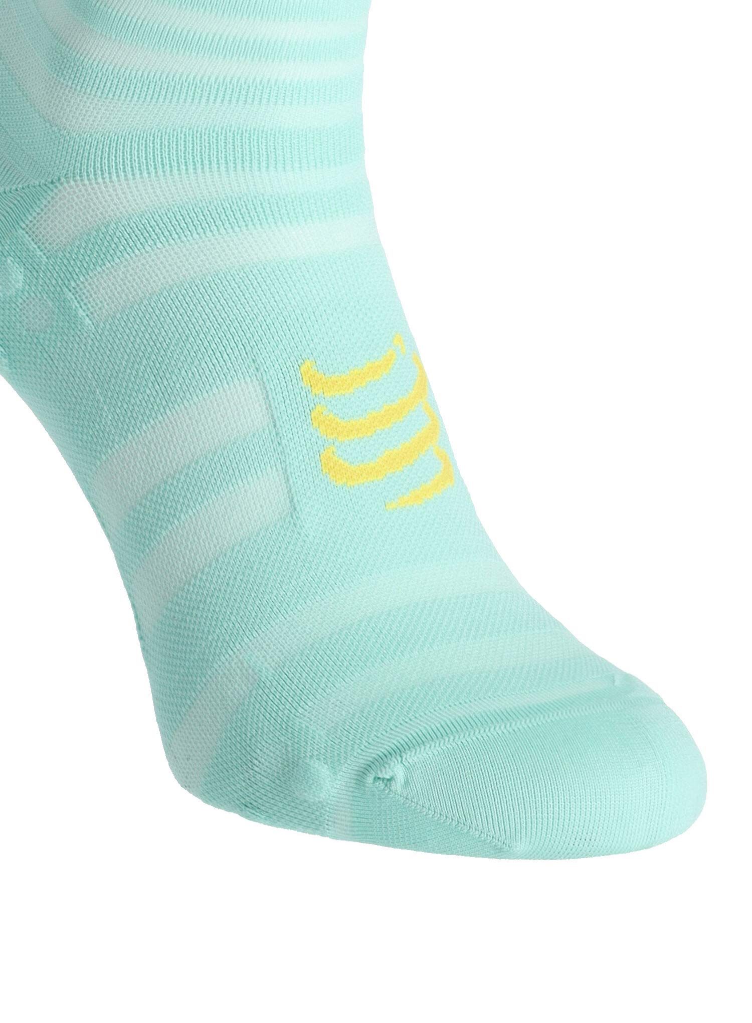 Tekaške nogavice Compressport Pro Racing v4.0 UL Run High - shell blue/blue