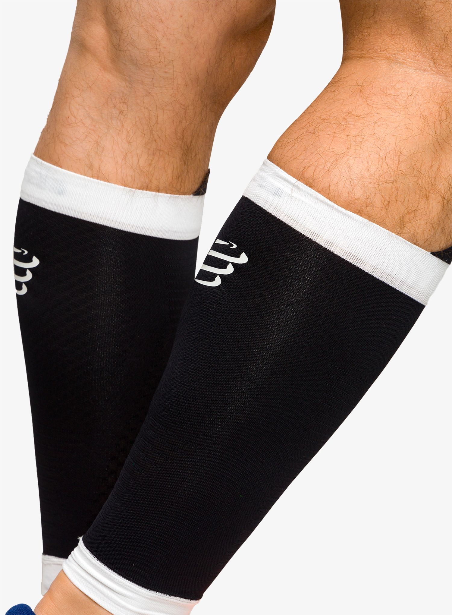 Kompresijske nogavice Compressport R2 3.0 - black/white