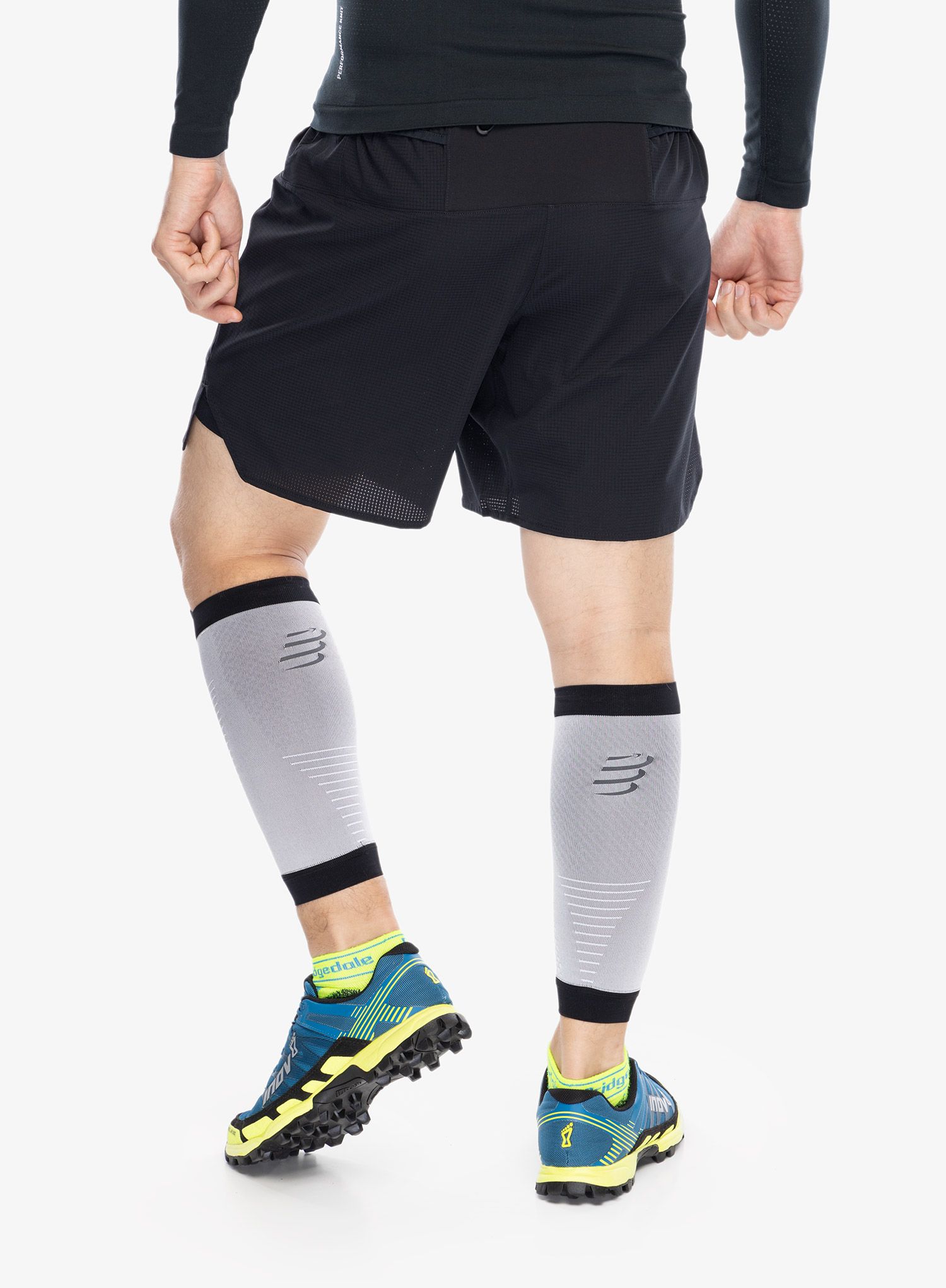 Kompresijske nogavice Compressport R2 3.0 - grey melange/black