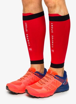 Tekaške nogavice Compressport R2 3.0 - red/black