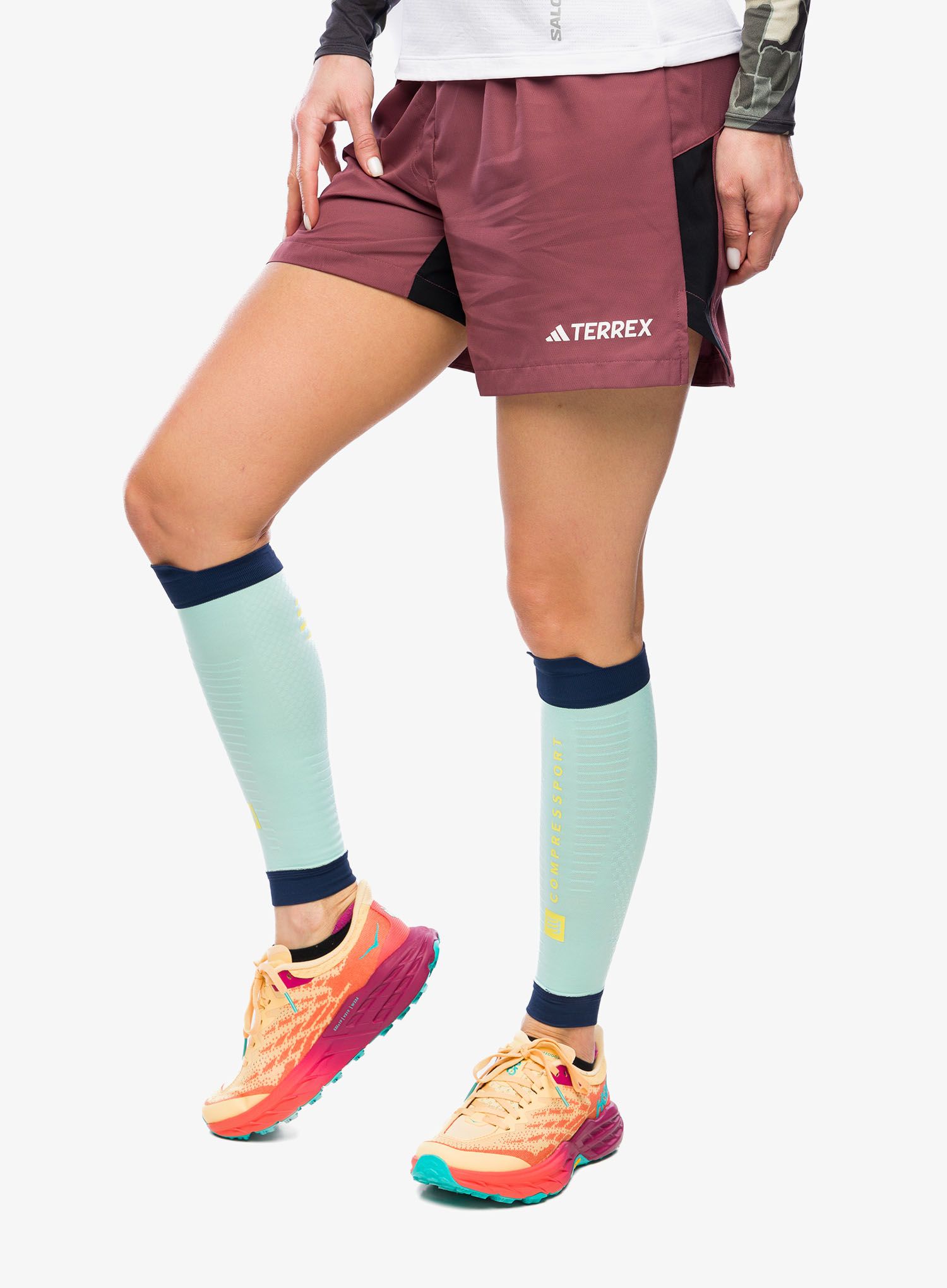 Kompresijske nogavice Compressport R2 3.0 - shell blue/blues