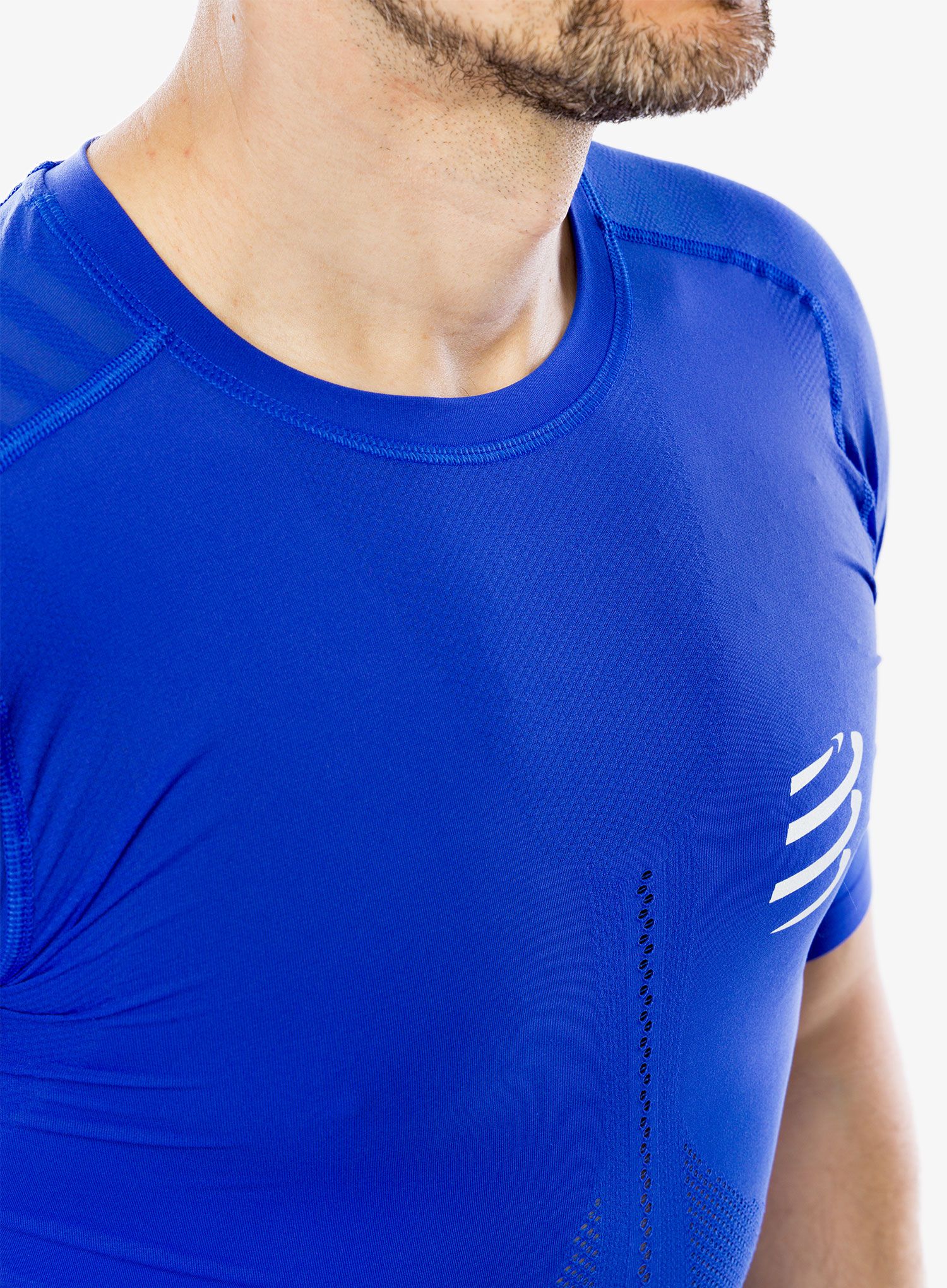 Majica za tek Compressport Racing SS T-Shirt - dazz blue