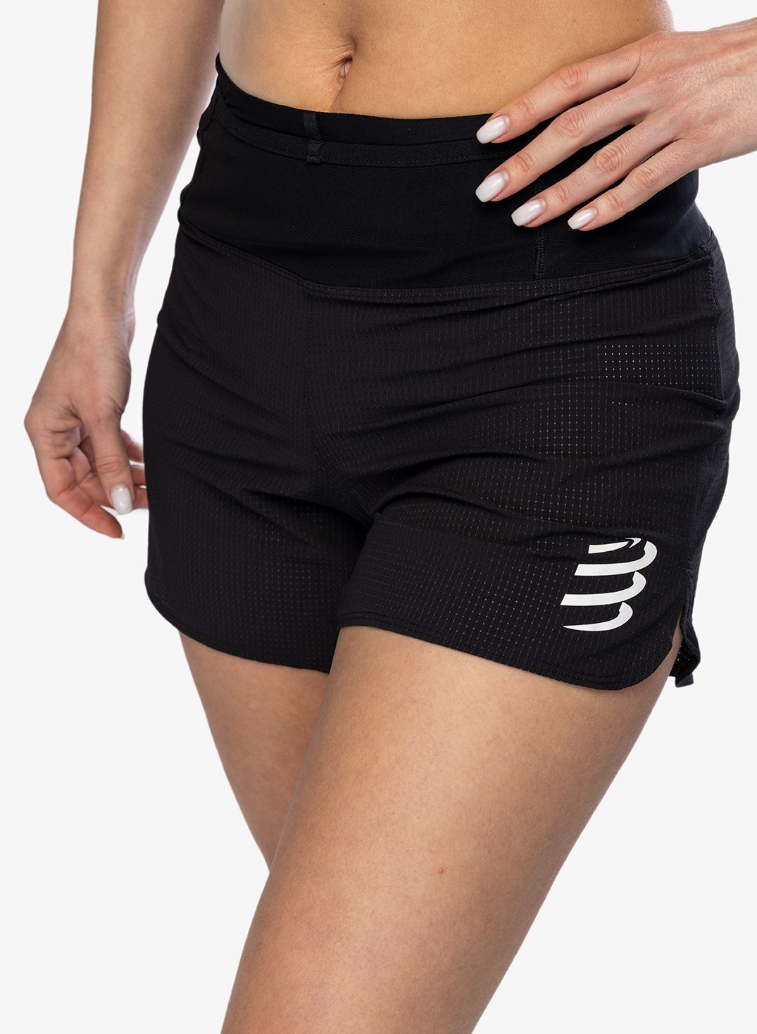 Ženske tekaške kratke hlače Compressport Trail Racing Short - black