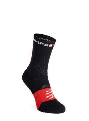 Tekaške nogavice Compressport Ultra Trail Socks v2.0 - black/red